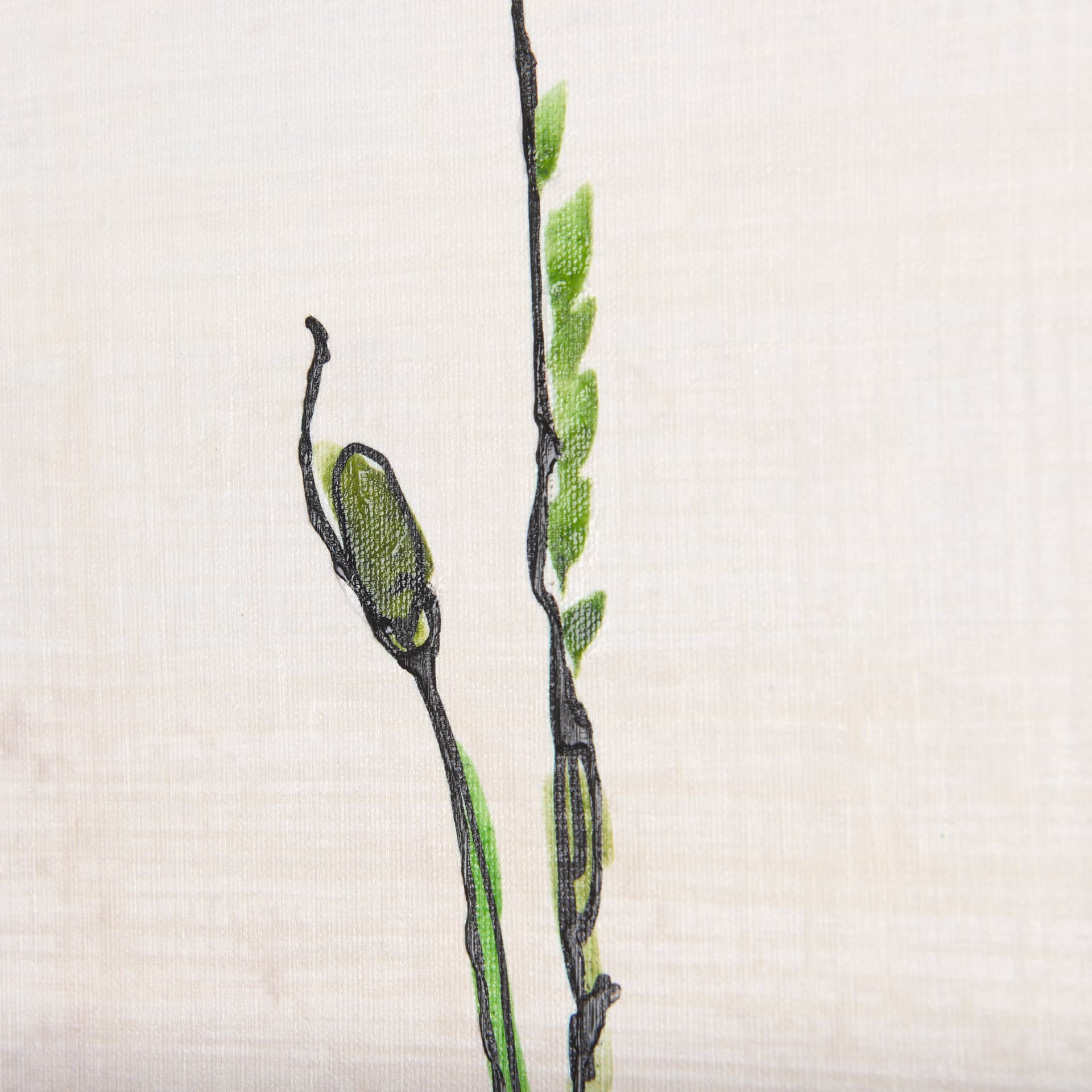 Meadow flowers by Mercana Studio a Hand Embellished Textured Canvas — product photograph