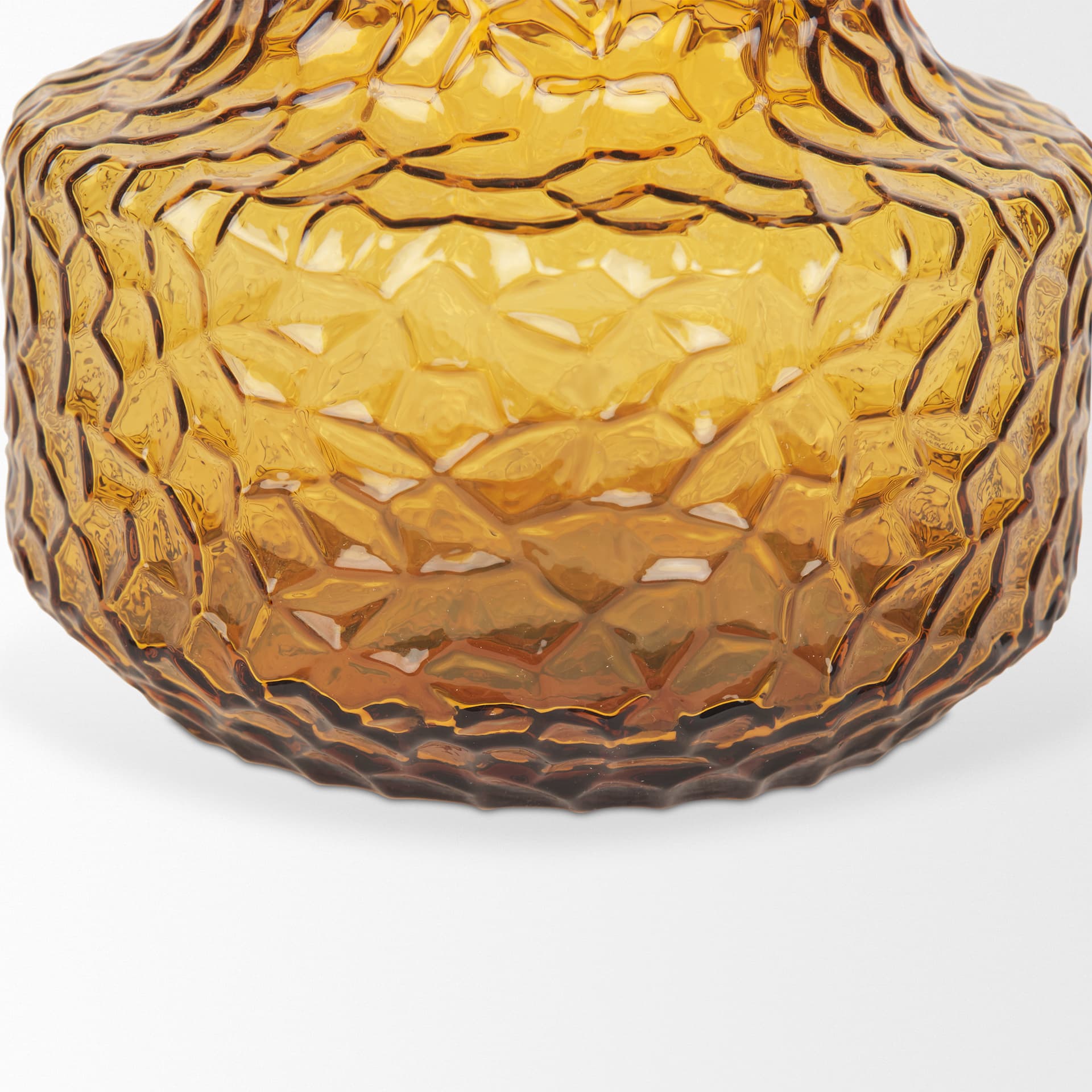 Jolene 7" Amber Waterglass Glass Vase — product photograph