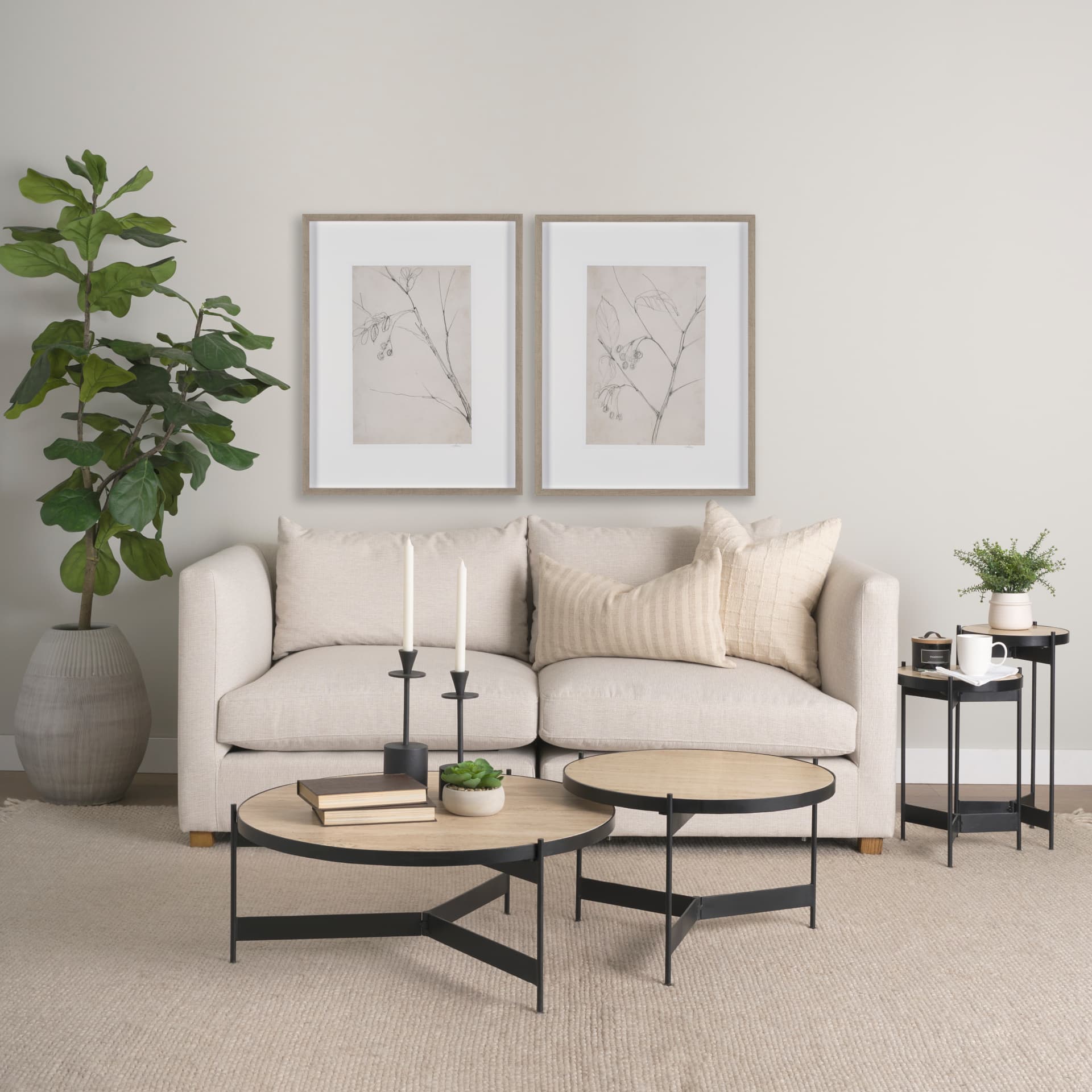 Chokecherry 3 by Mercana Studio a Hand Embellished Framed Art Print Matted under Glass — in a styled room