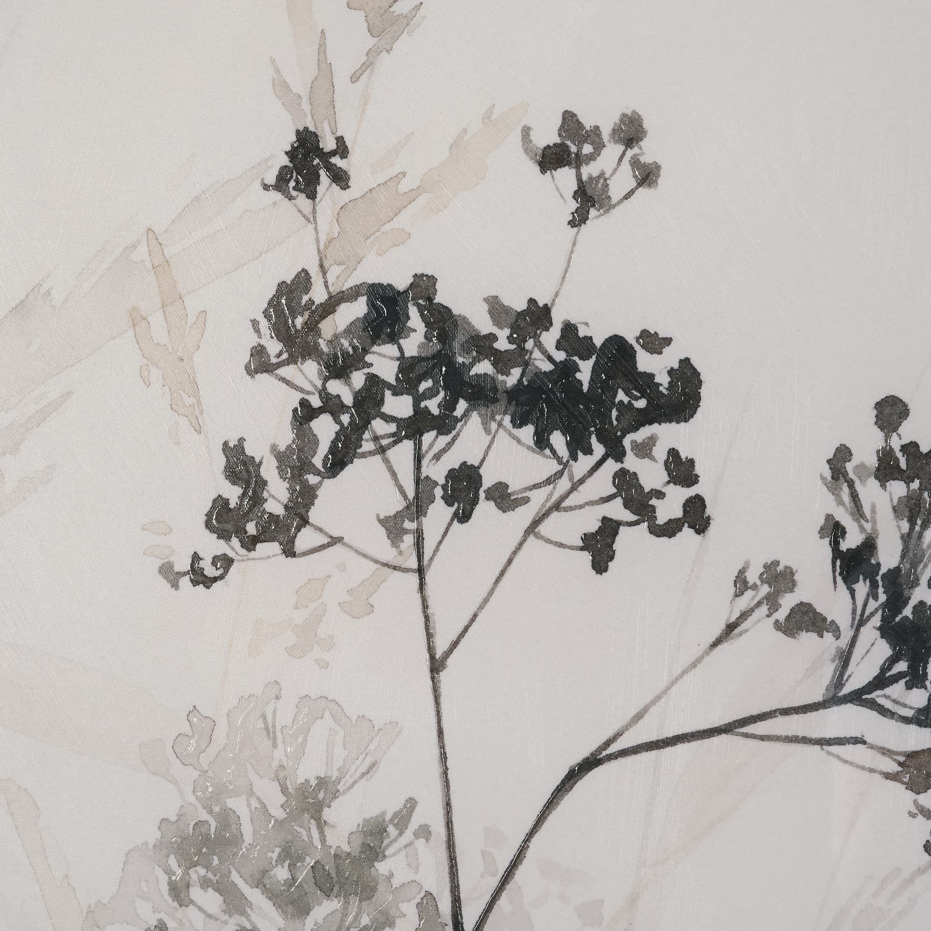 Meadow L by Mercana Studio Hand Embelished Textured Framed Artwork Matted under Glass — product photograph