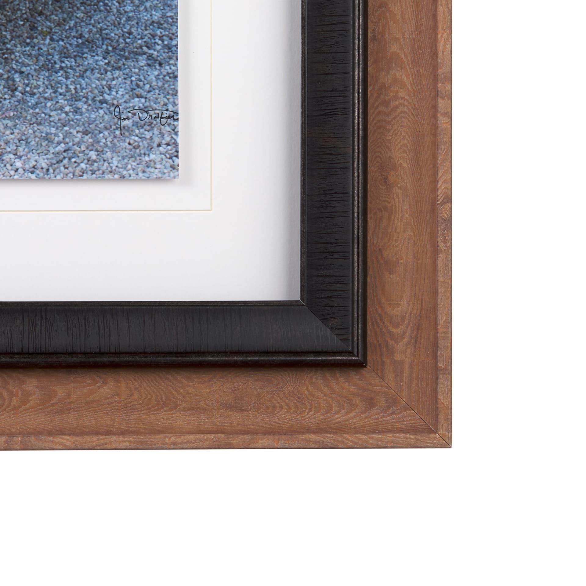 Get Out of Dodge Hunter Green by Mercana a Hand Embellished Framed Photo Art Print Matted under Glas — product photograph