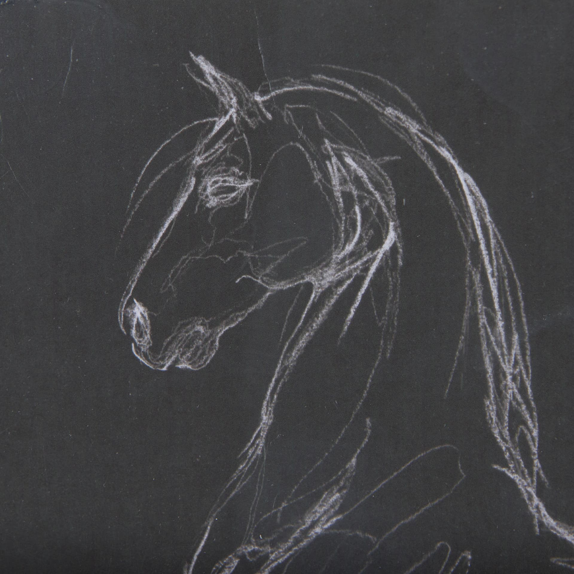 Horse IV by Mercana Studio a Hand Embellished Textured Framed Art Print Matted under Glass — product photograph