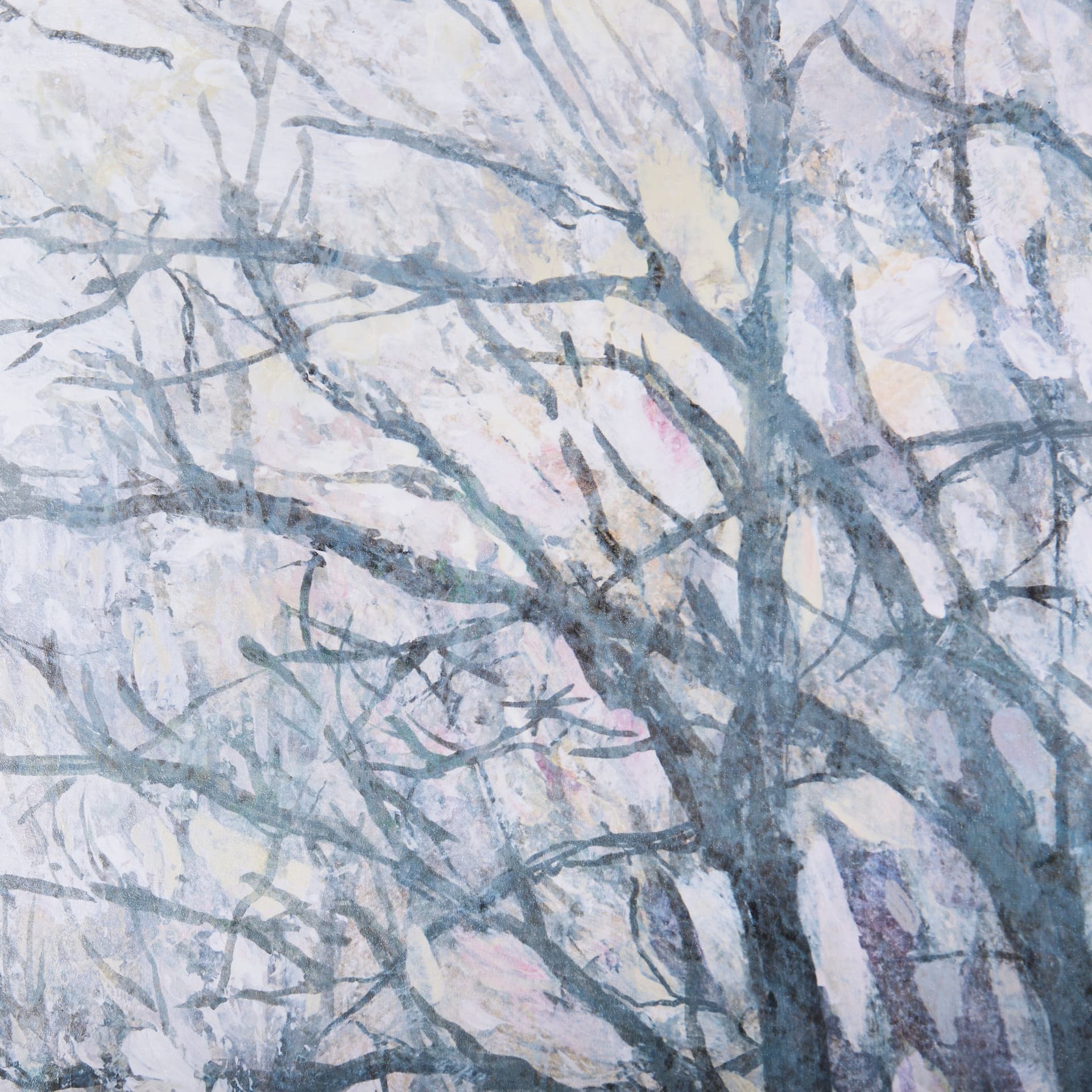 A Fresh Winter Morning II by Mercana Studio Hand Embellished Framed Art Print Matted under Glass — product photograph