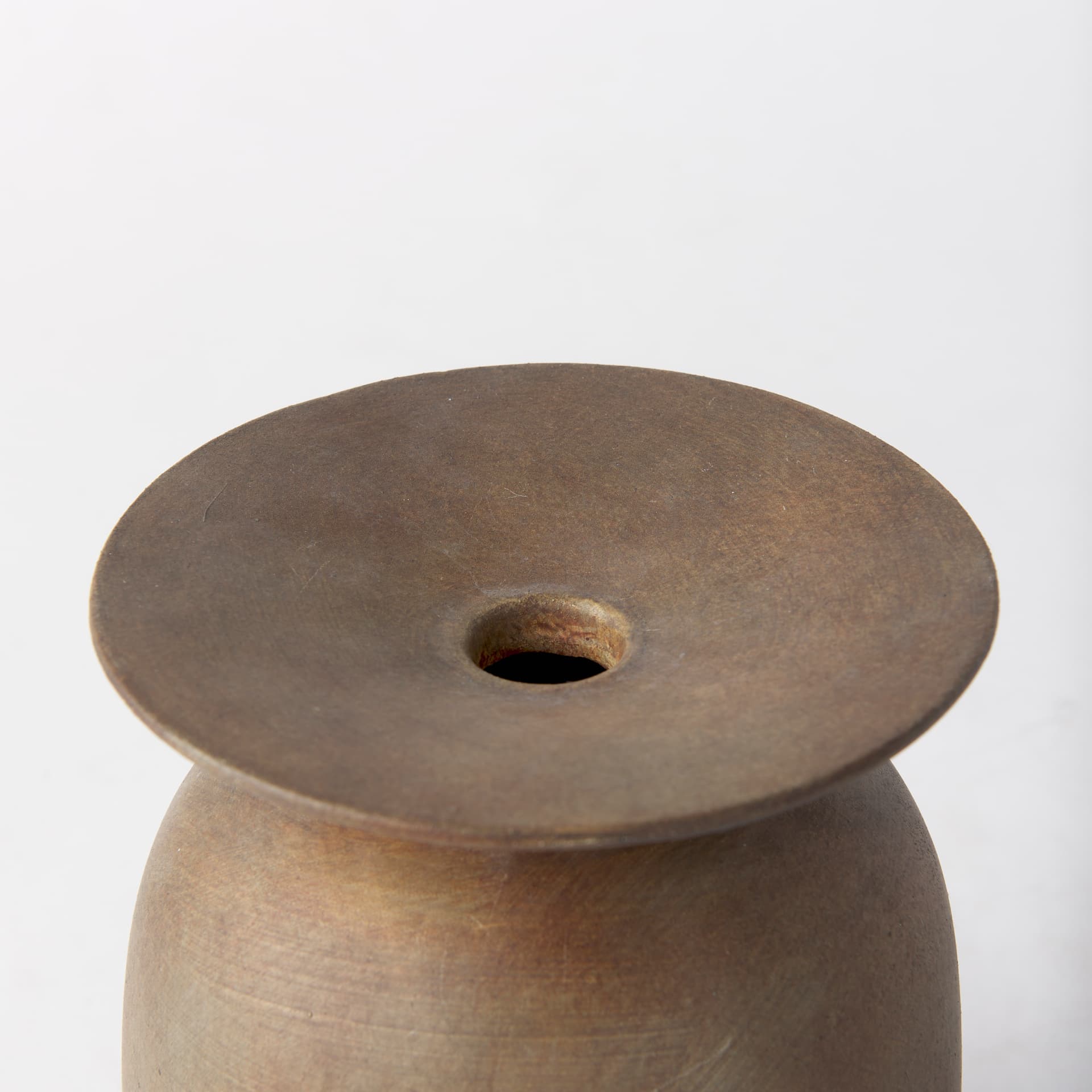 Rylee 7.7H Medium Brown Ceramic Vase — product photograph