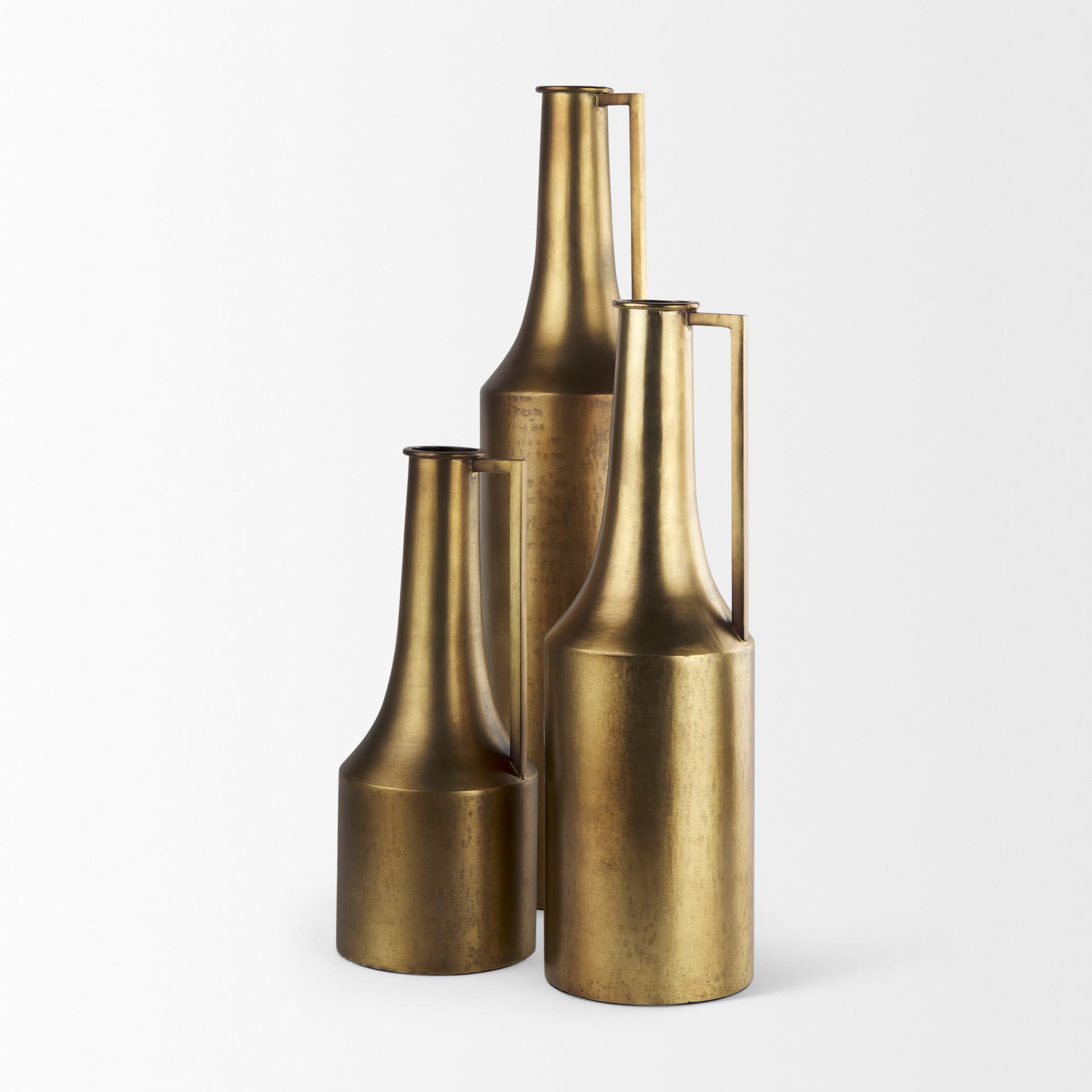 Aubrey Large 24.0H Gold Iron Jug Vase — product photograph