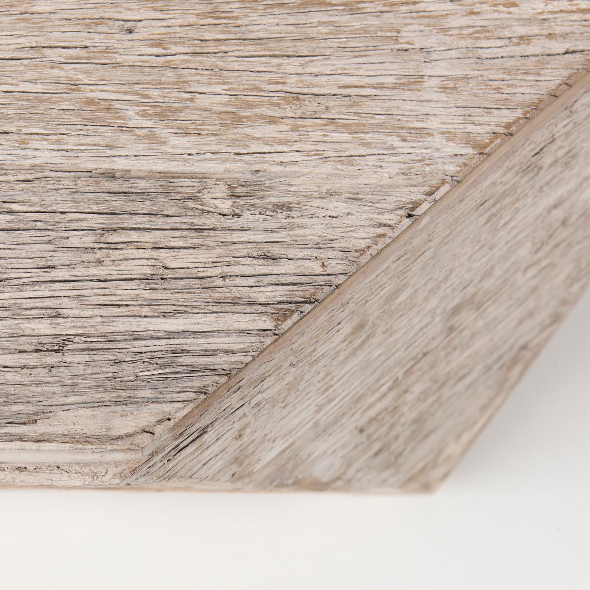 Esagono Octagonal Reclaimed Wood Coffee Table w/ Storage — product photograph