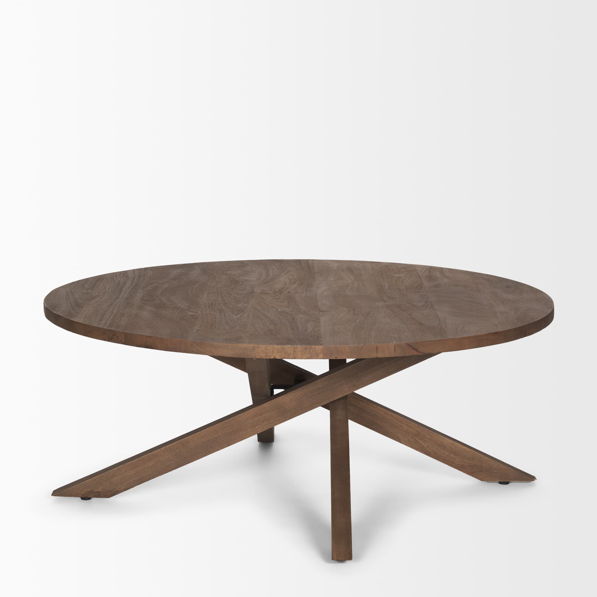 Solana Medium Brown Wood Coffee Table — product photograph