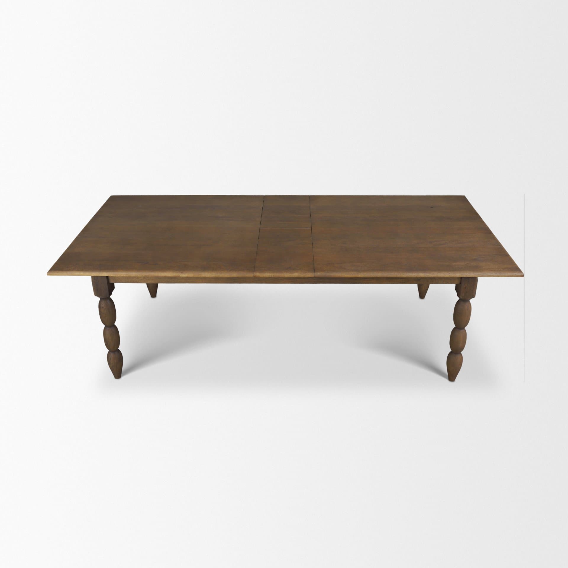 Angeline 96"L x 48"W Extendable Dining Table | Dark Brown Wood | Seats 8-10 — product photograph