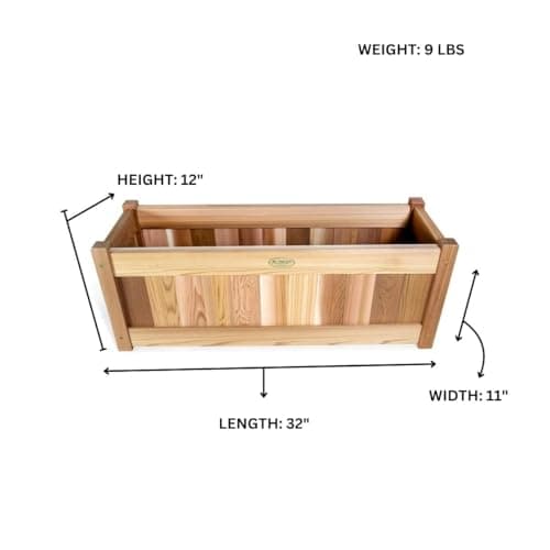 Cedar Twin Planter Boxes and Trellis Privacy Screen Set PL30-Twin — product photograph