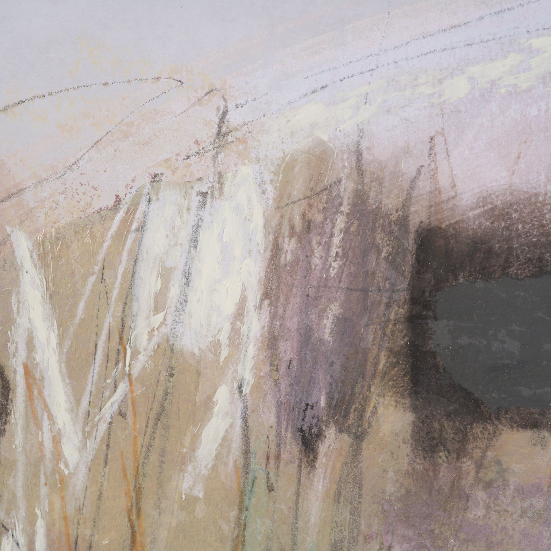 Abstract Autumn 2 by Mercana Studio Hand-Embellished Textured Framed Artwork Matted under Glass — product photograph