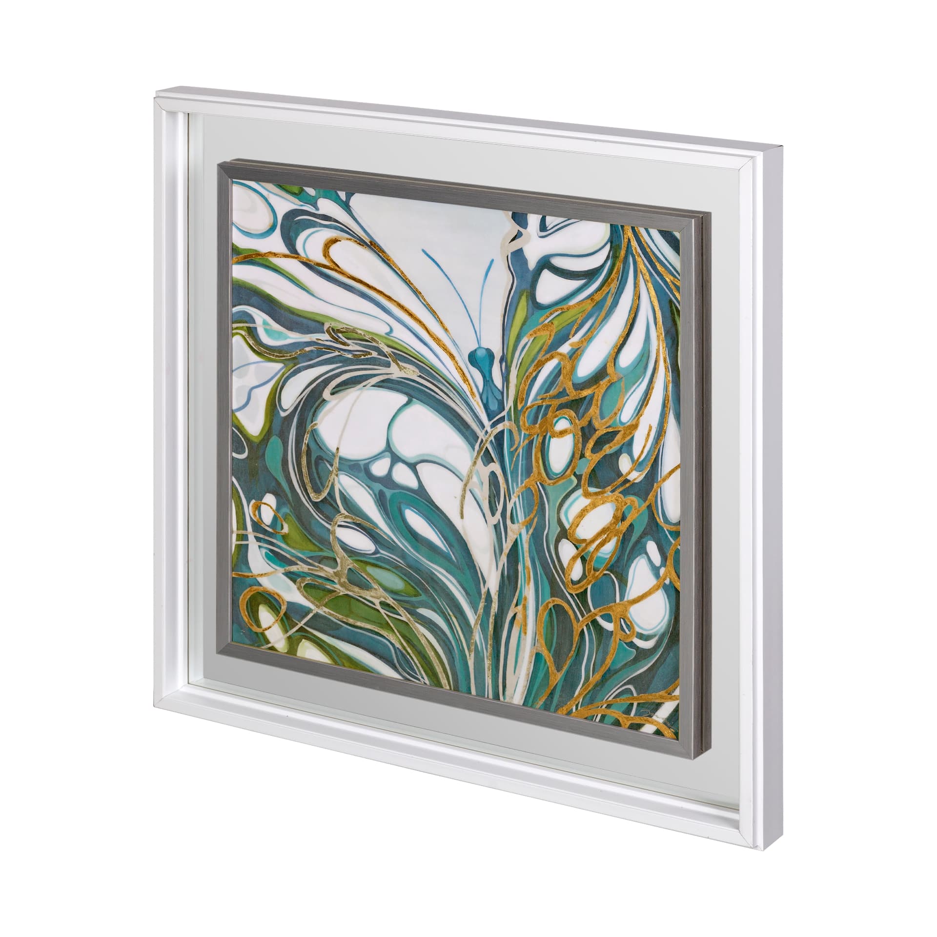 Metamorhosis I by Liz Jardine a Hand Embellished Textured Framed Art Print — product photograph