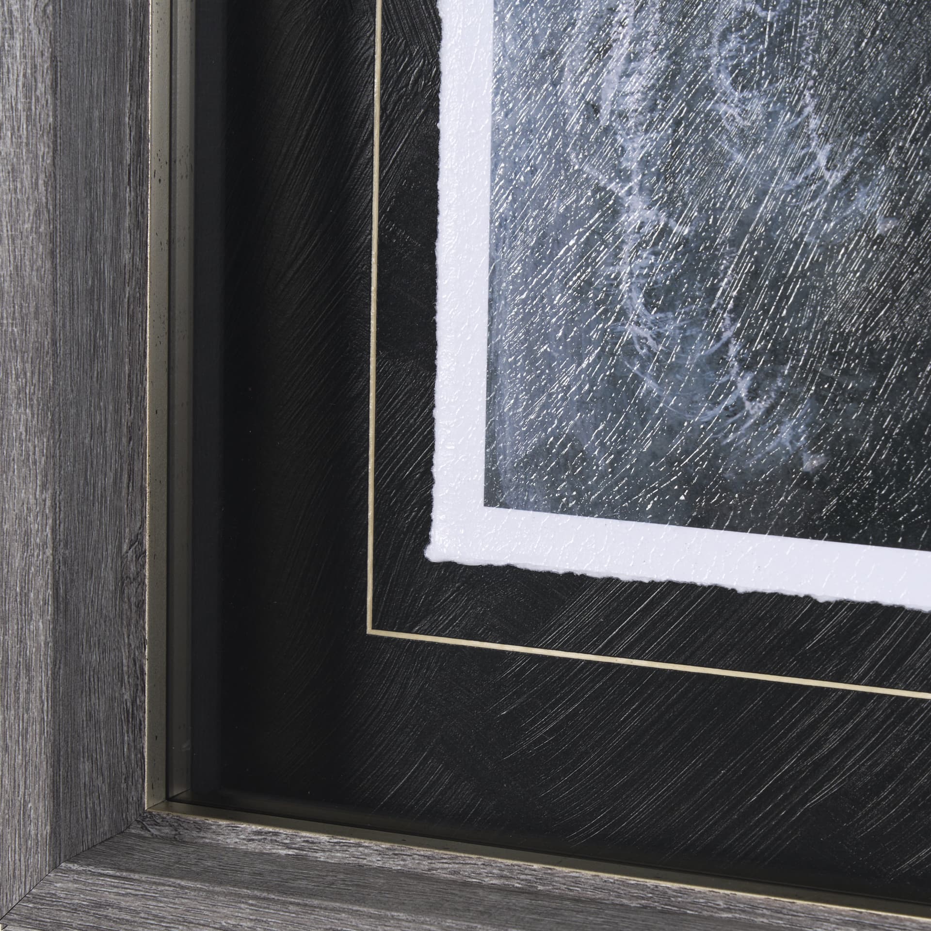 Animal Portrait I (Moose) by Mercana Studio Hand Embellished Framed Art Print Matted under Glass — product photograph