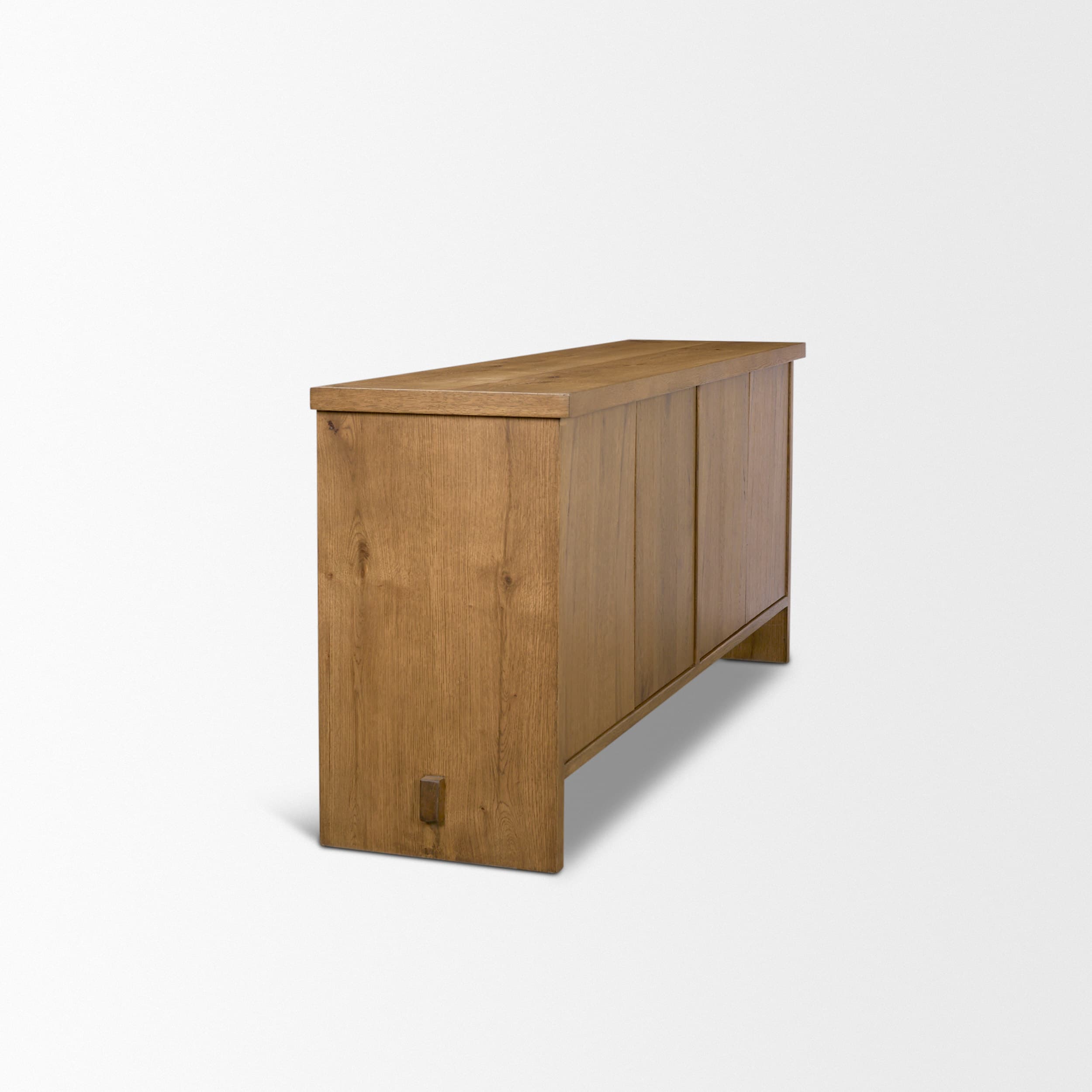 Alcott Brown Wood 4 Door Closed Sideboard — product photograph