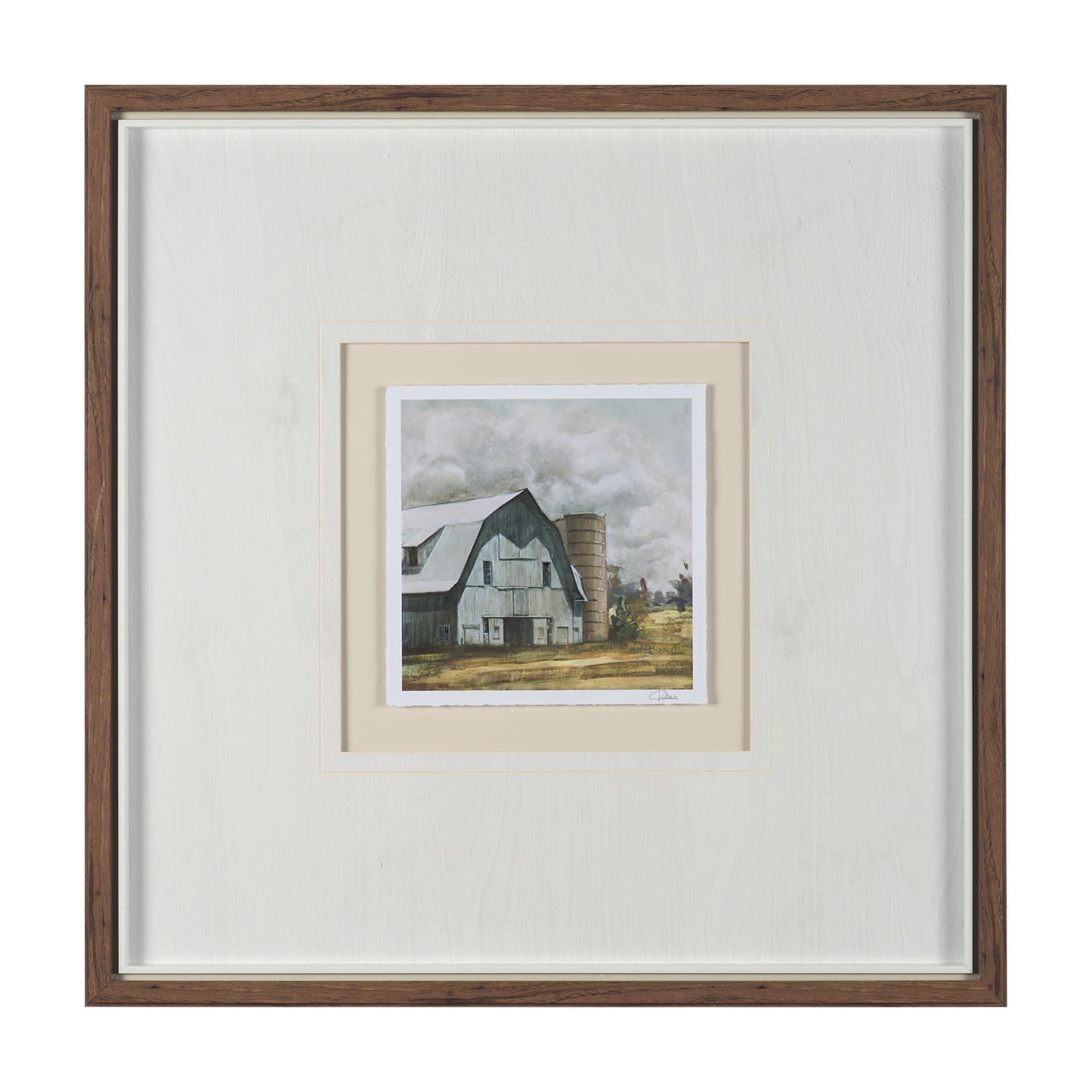 Day at the Farm I by Mercana Studio Hand Embelished Framed Artwork Matted under Glass — product photograph