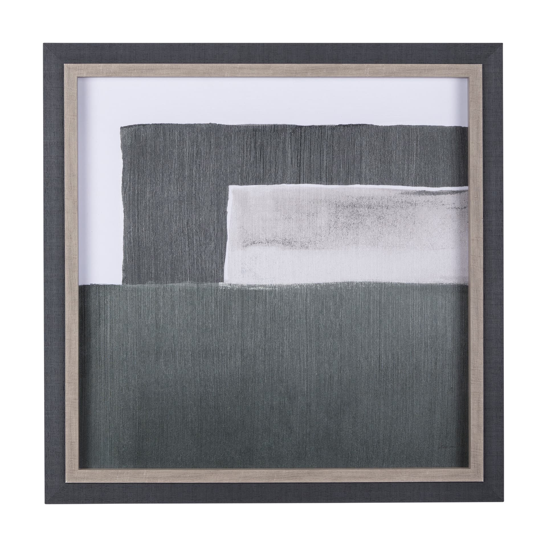 Blocks II by Mercana Studio a Hand Embellished Textured Framed Art Print — product photograph