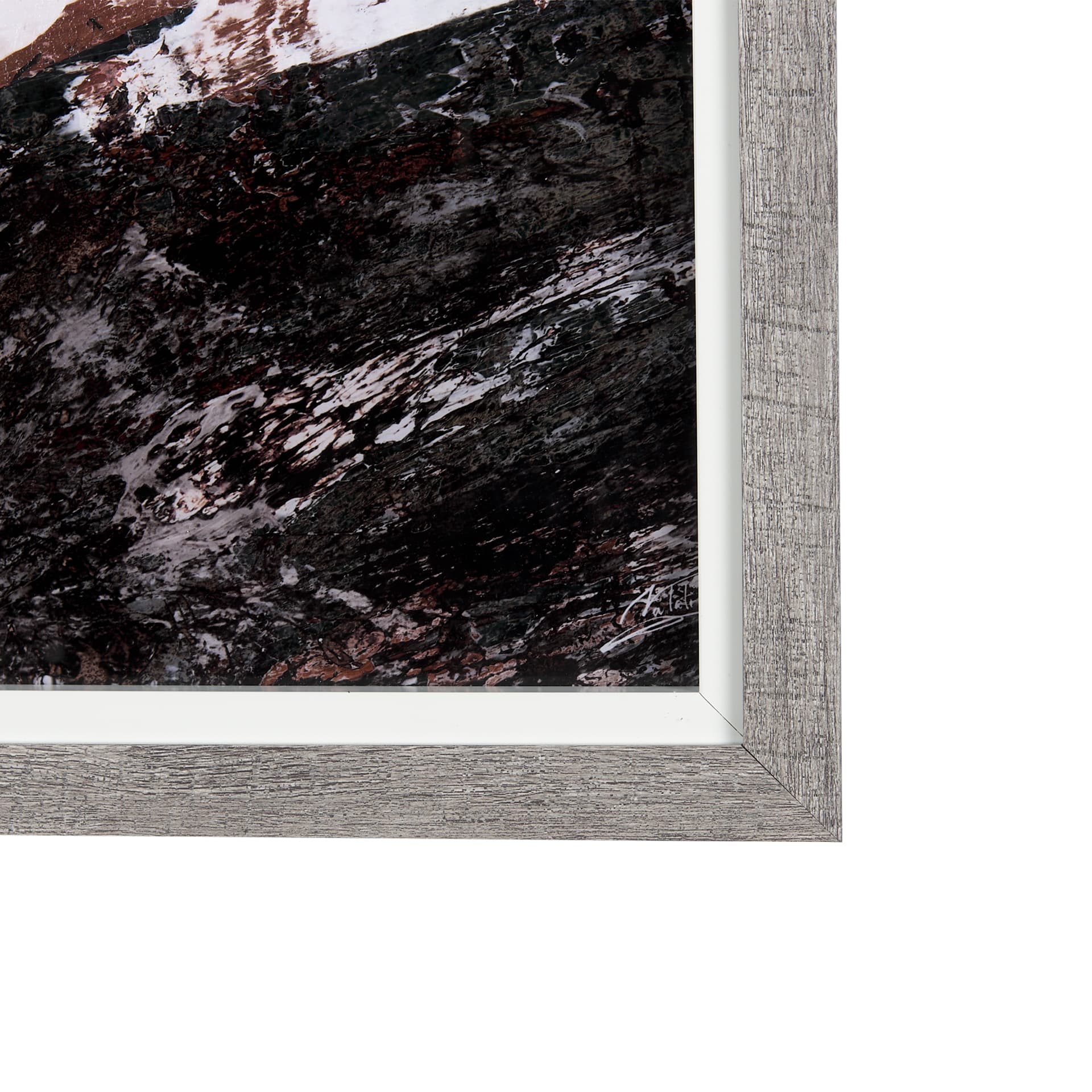 Sakura Rain I by Mercana Studio a Hand Embellished Textured Framed Art Print Matted under Glass — product photograph