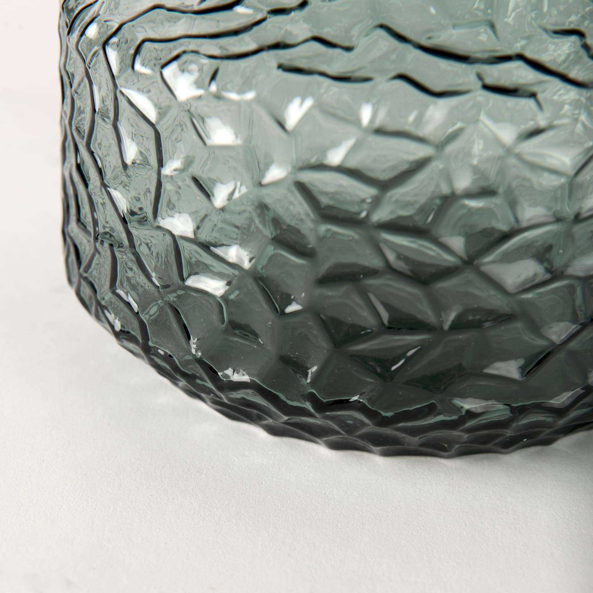 Jolene 7" Green Waterglass Glass Vase — product photograph