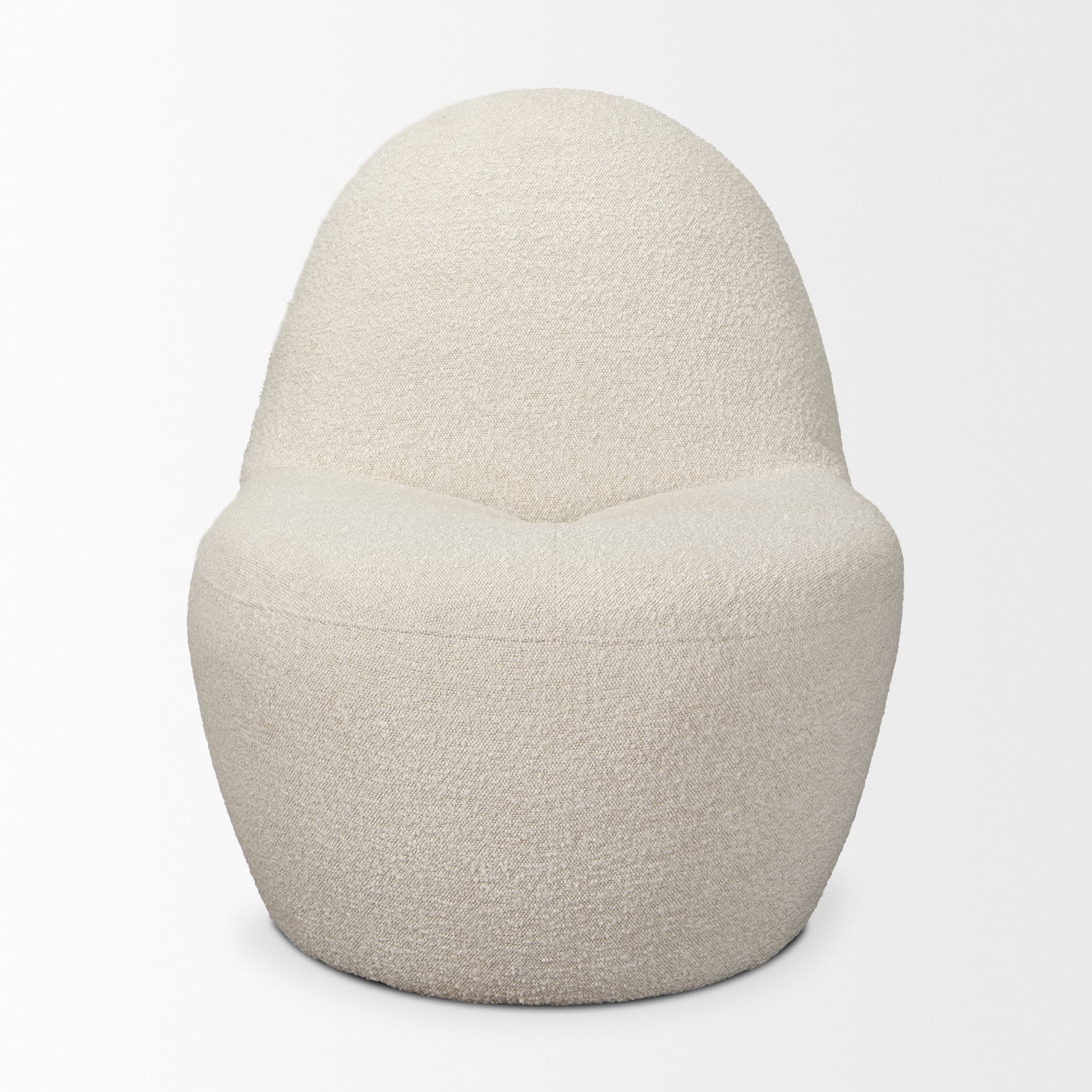 Beverly Cream Boucle Accent Chair — product photograph