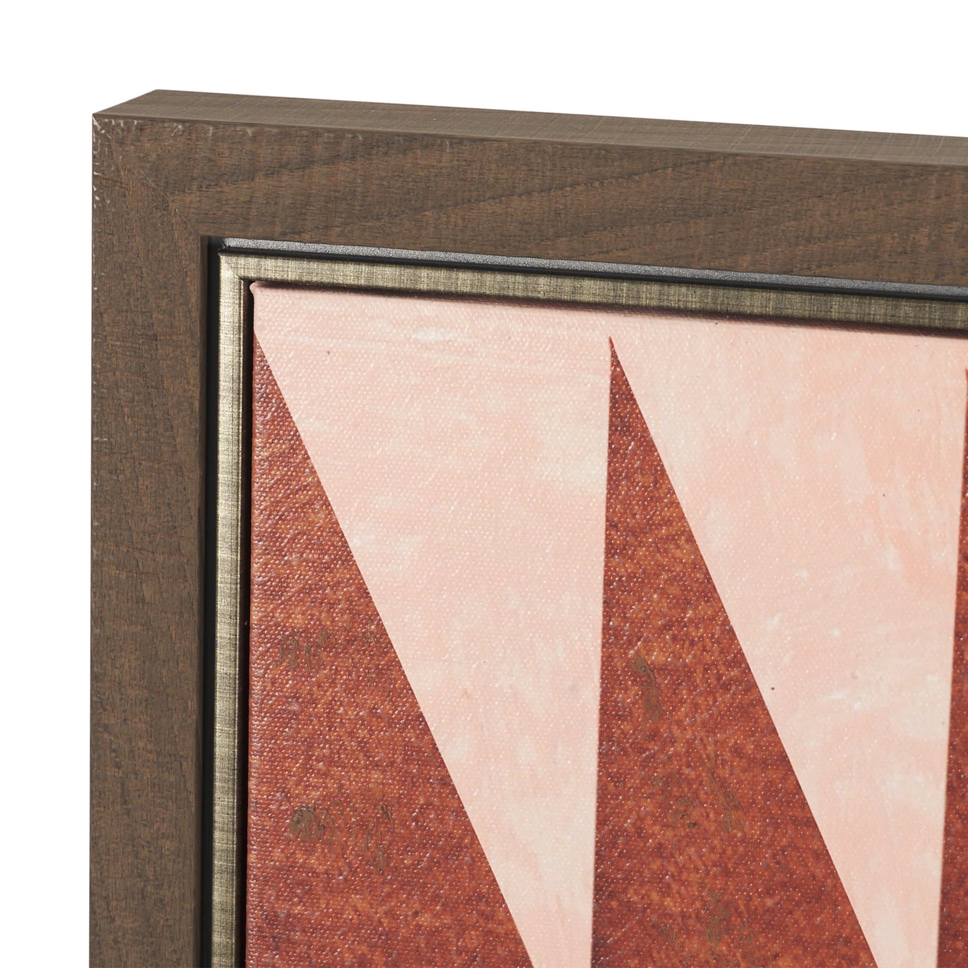 Tri-Angels by Cristina Bartl Villa Hand-Embellished Textured Framed Canvas Artwork — product photograph