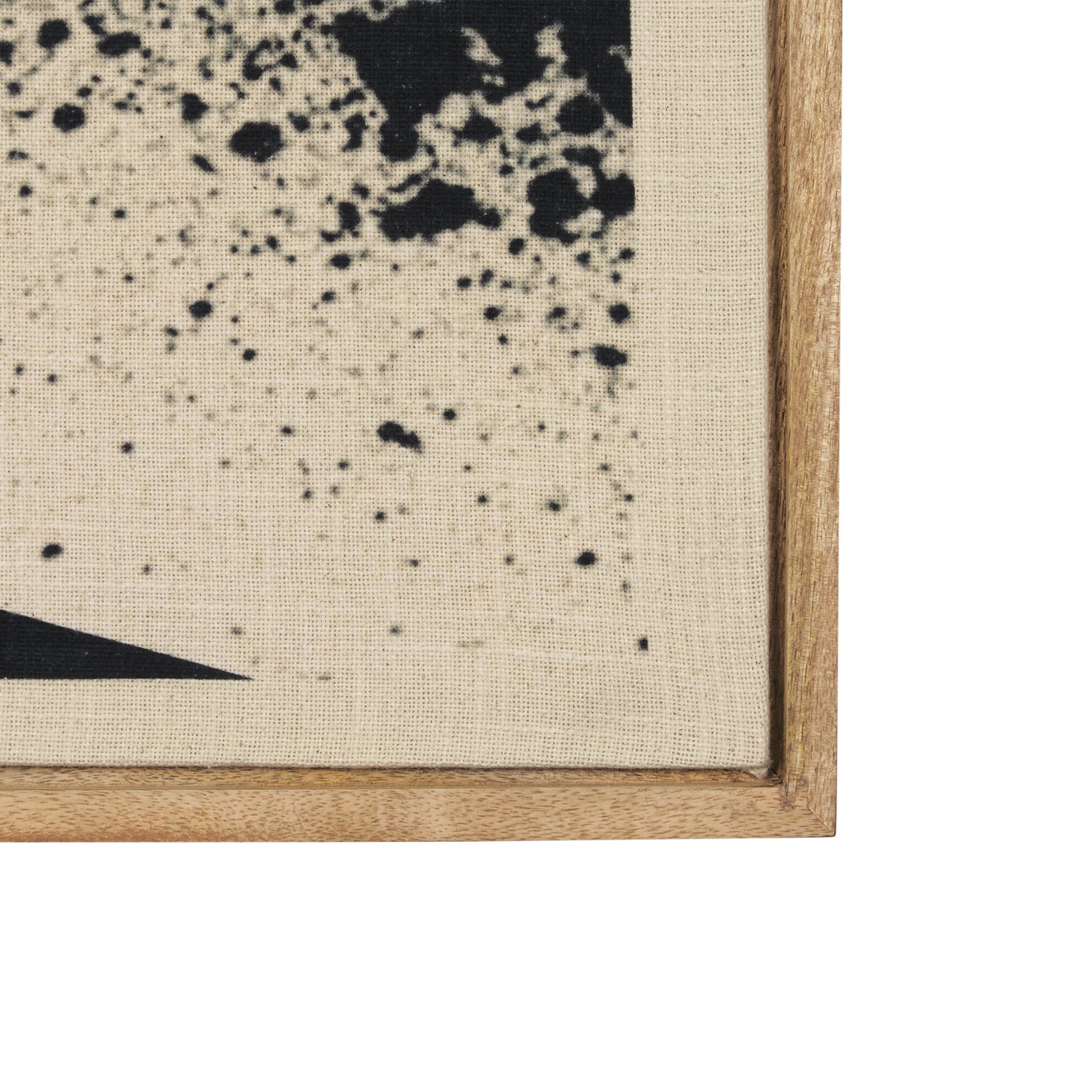 Revelin Large Fabric Collage Framed Linen Framed Wall Art — product photograph