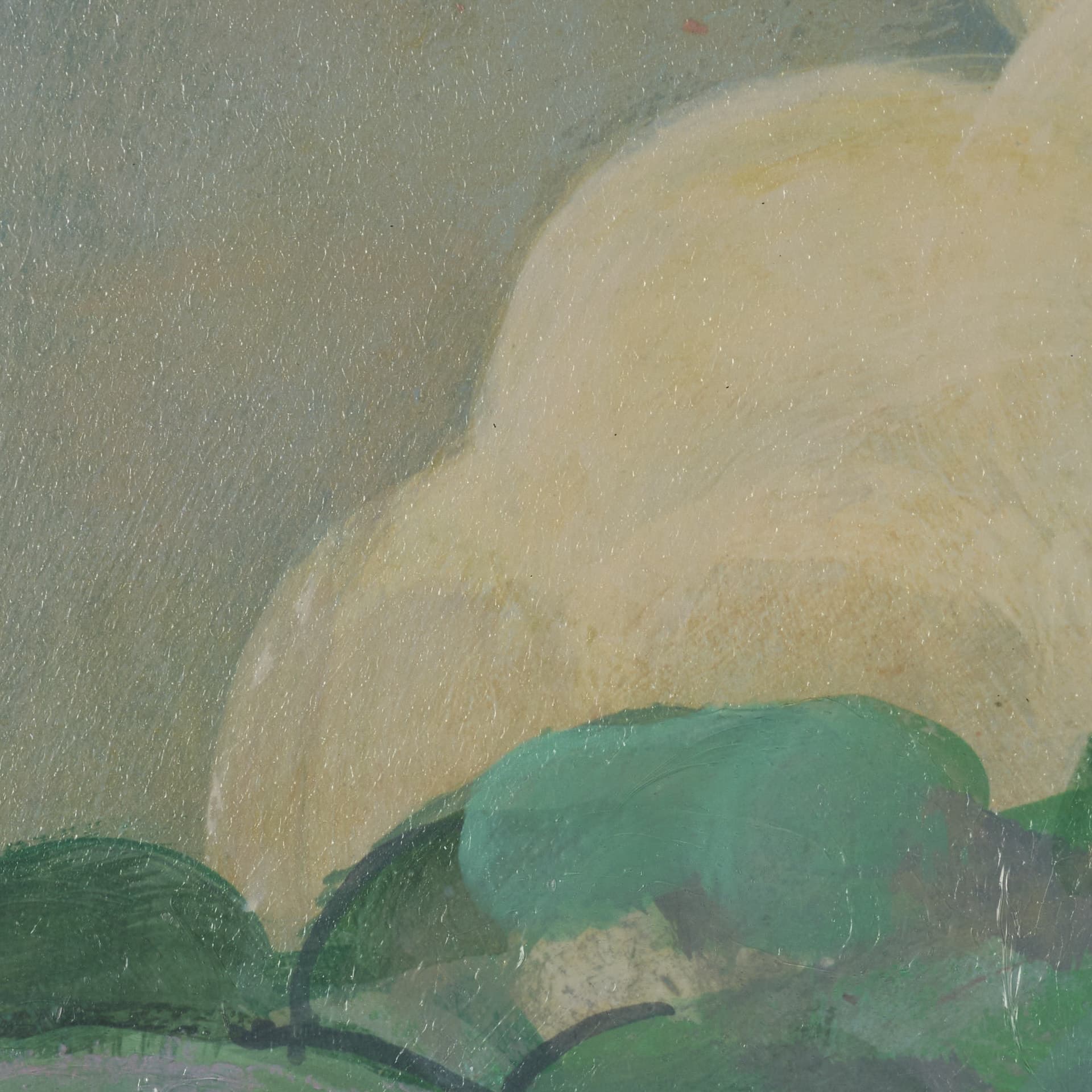 Majestic Garden II by Mercana Studio a Hand Embellished Framed Art Print under Glass — product photograph