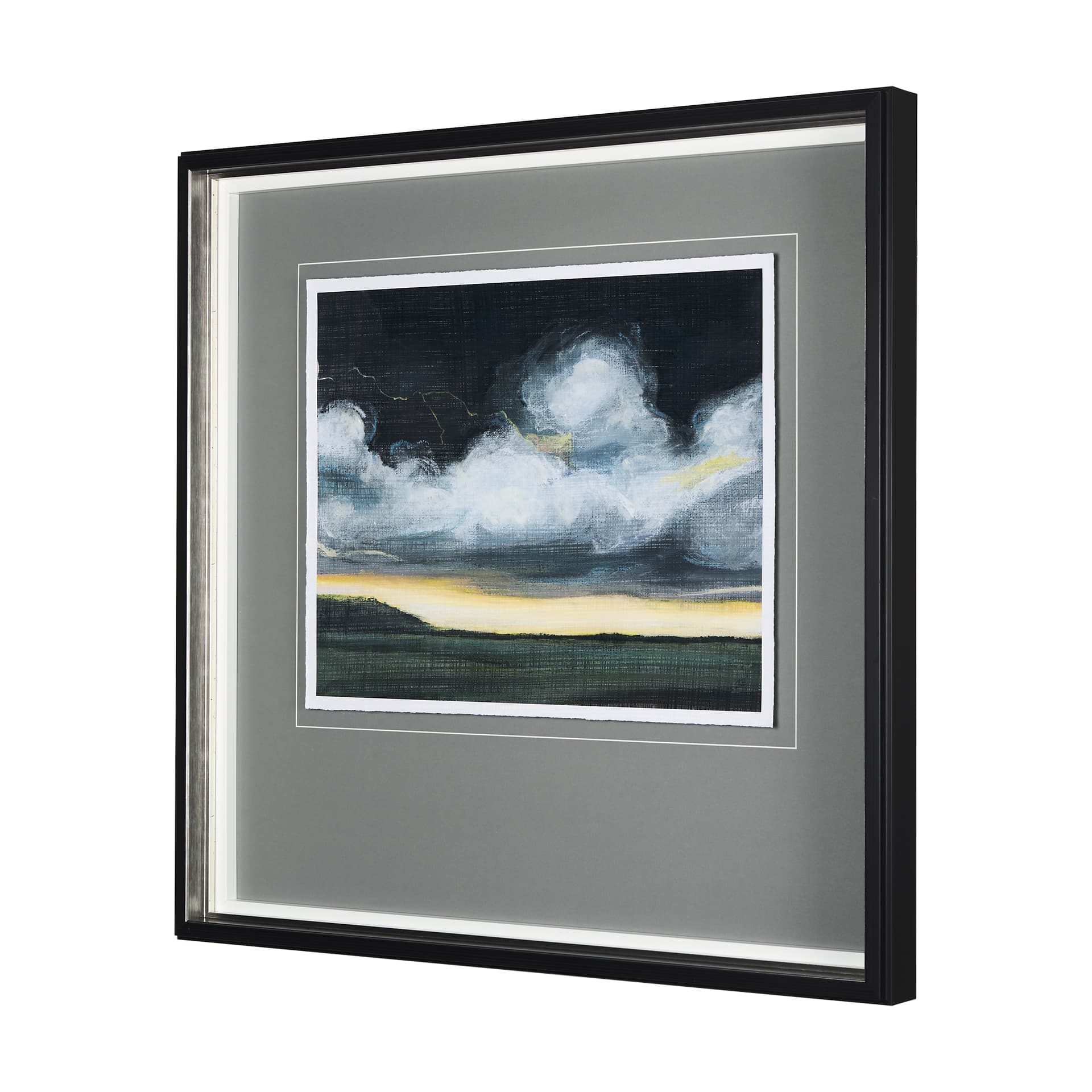 Stormy Skys I by Mercana Studio a Hand Embellished Textured Framed Art Print Matted under Glass — product photograph