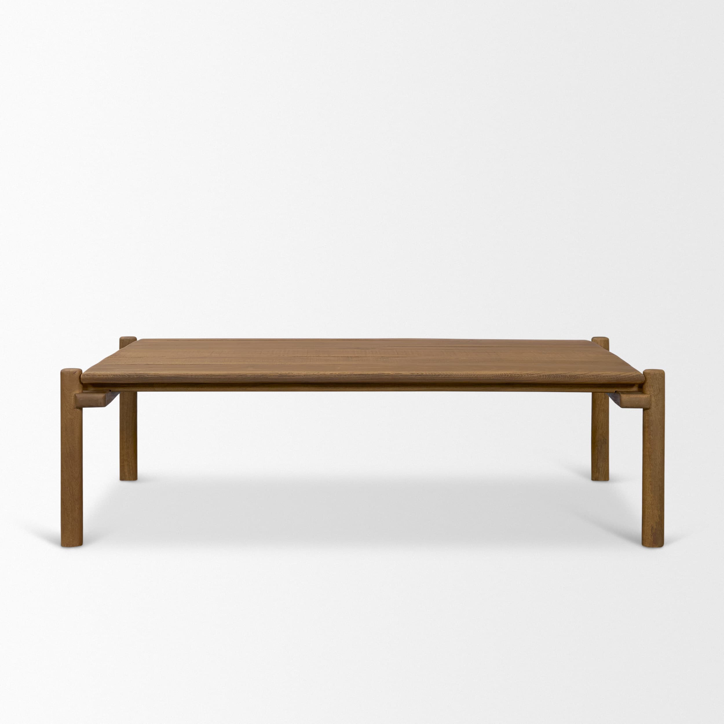 Riven Oak Wood Rectangular Coffee Table — product photograph