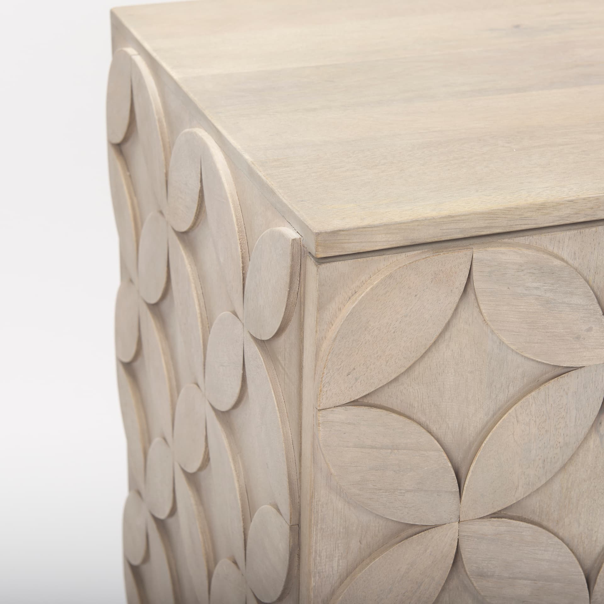 Excelsior 36.0L x 18.0W x 32.5H Light Brown Wood Gold Iron Base Accent Cabinet — product photograph
