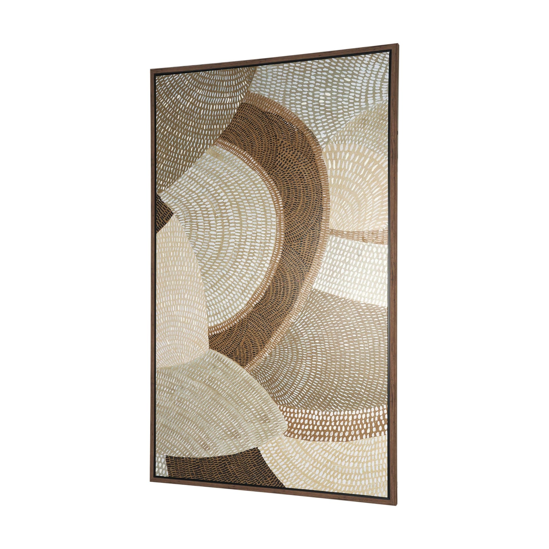 Mystic Patterns by Emma Peal Hand-Embellished Textured Framed Canvas Artwork — product photograph