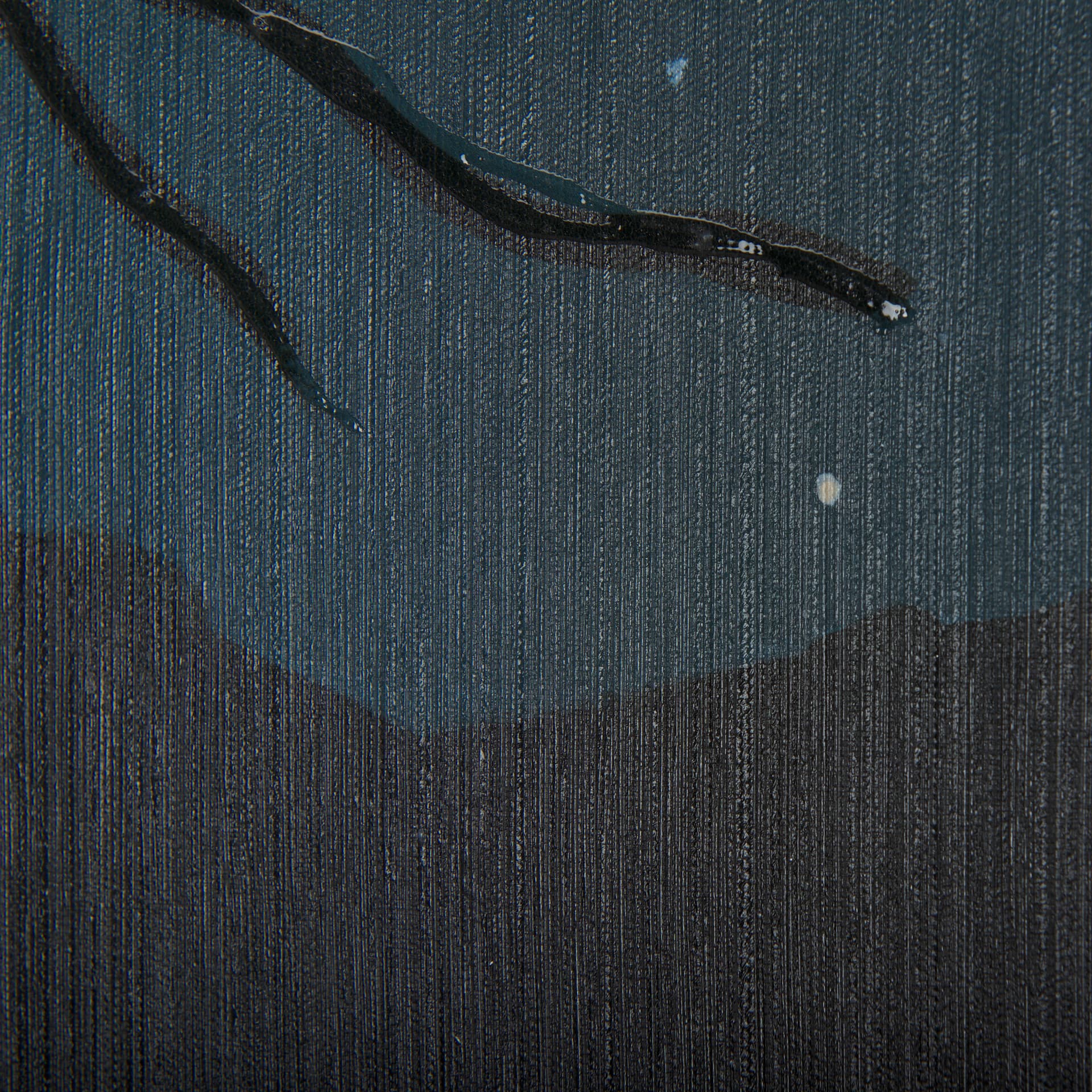 Sea bay at nitght I by Mercana Studio a Hand Embellished Textured Canvas — product photograph