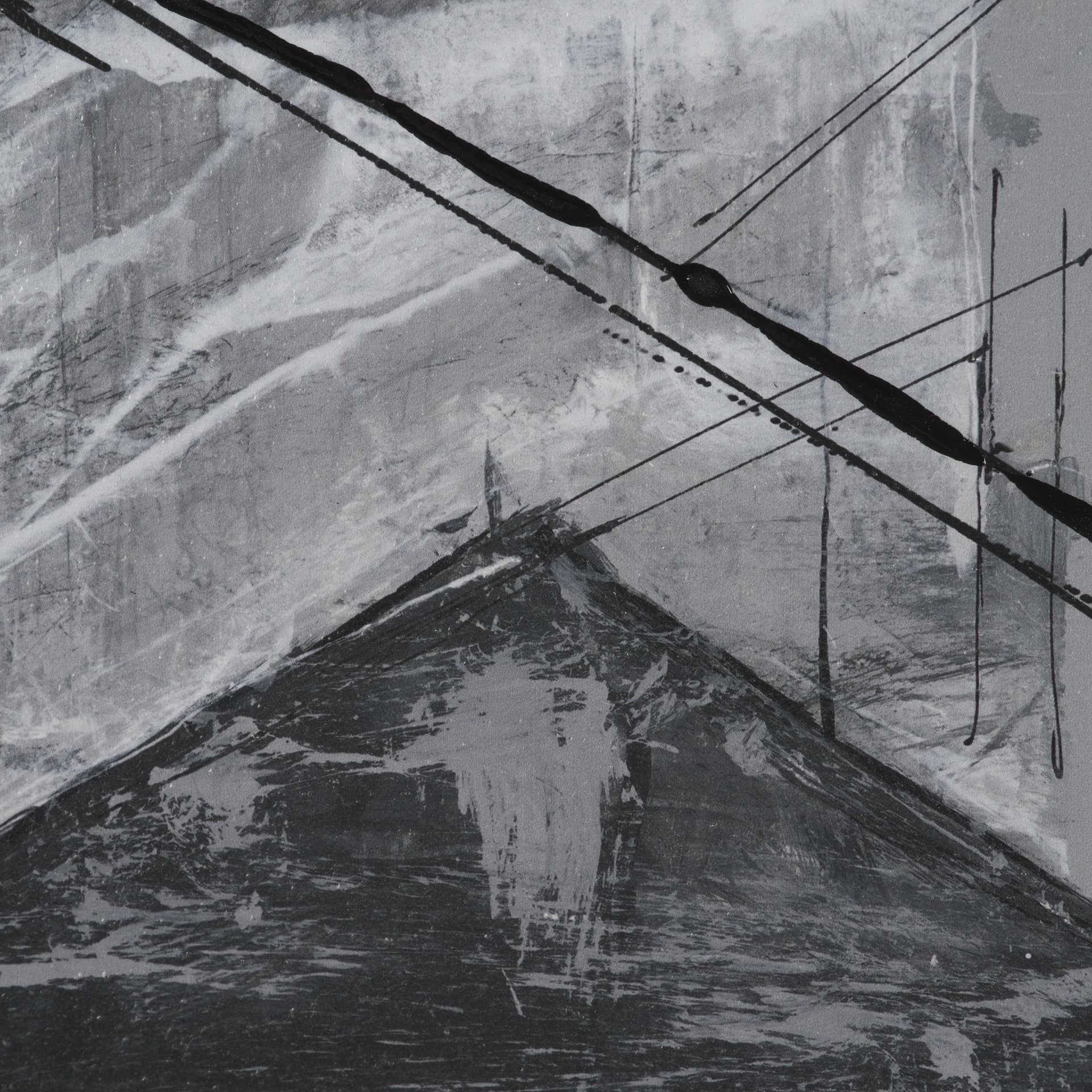 Community 4A by Mercana Studio Hand-Embellished Textured Framed Artwork Matted — product photograph