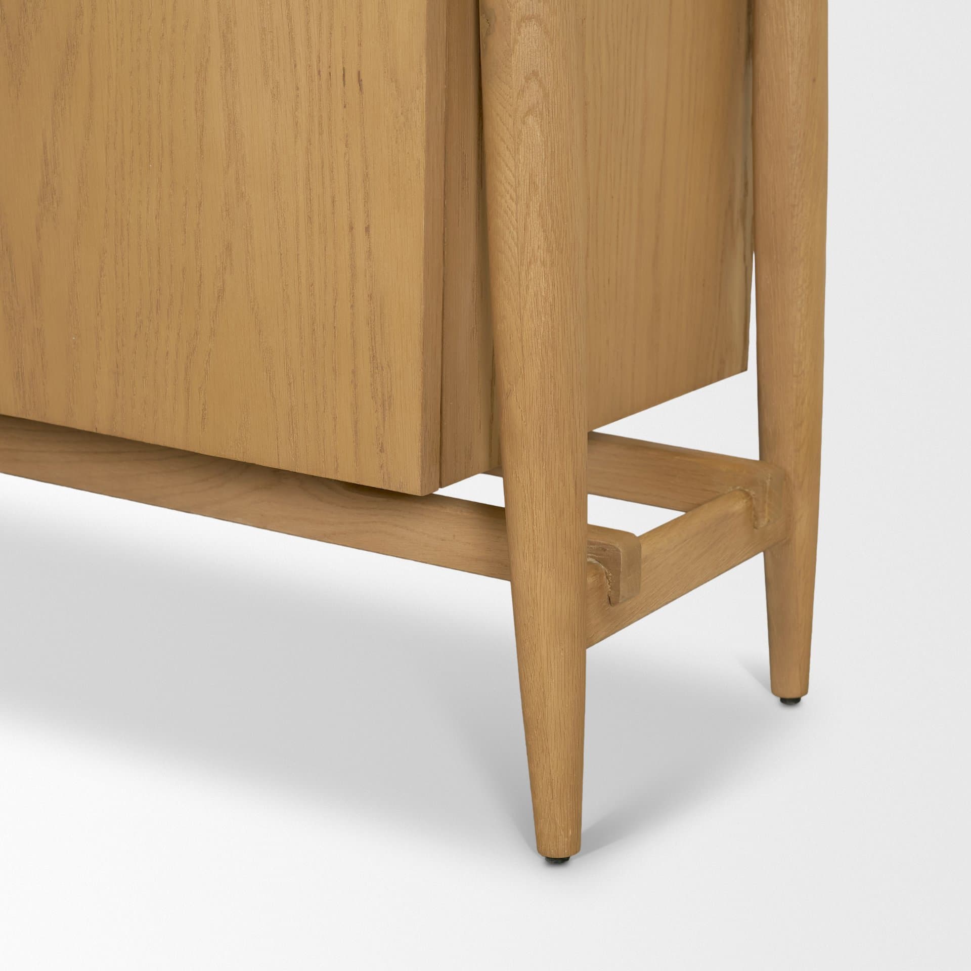 Hollis Warm Brown Wood 4-Door Closed Sideboard — product photograph
