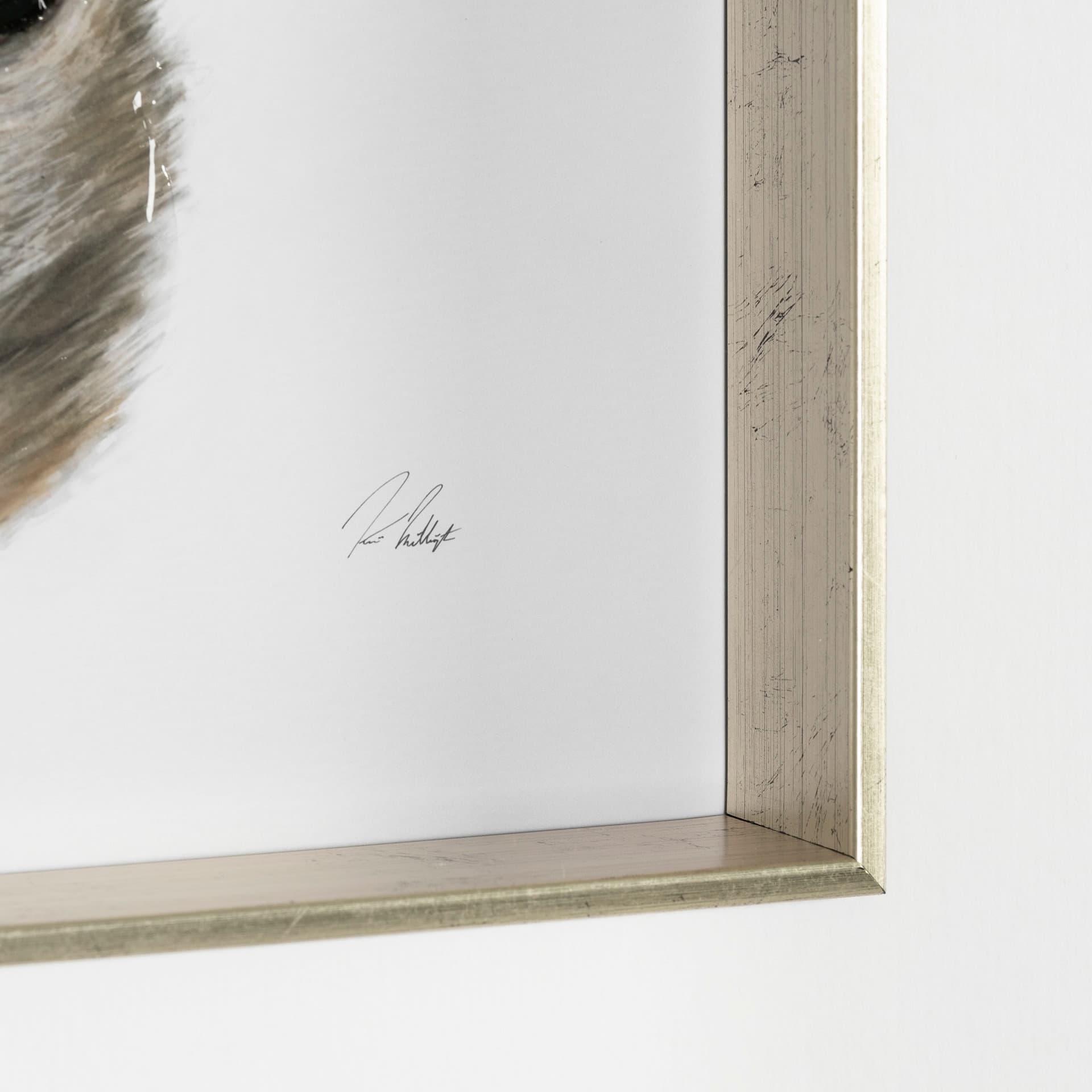Charlote (Chihuahua) by Mercana Studio Hand Embellished Textured Framed Art Print Matted under Glass — product photograph