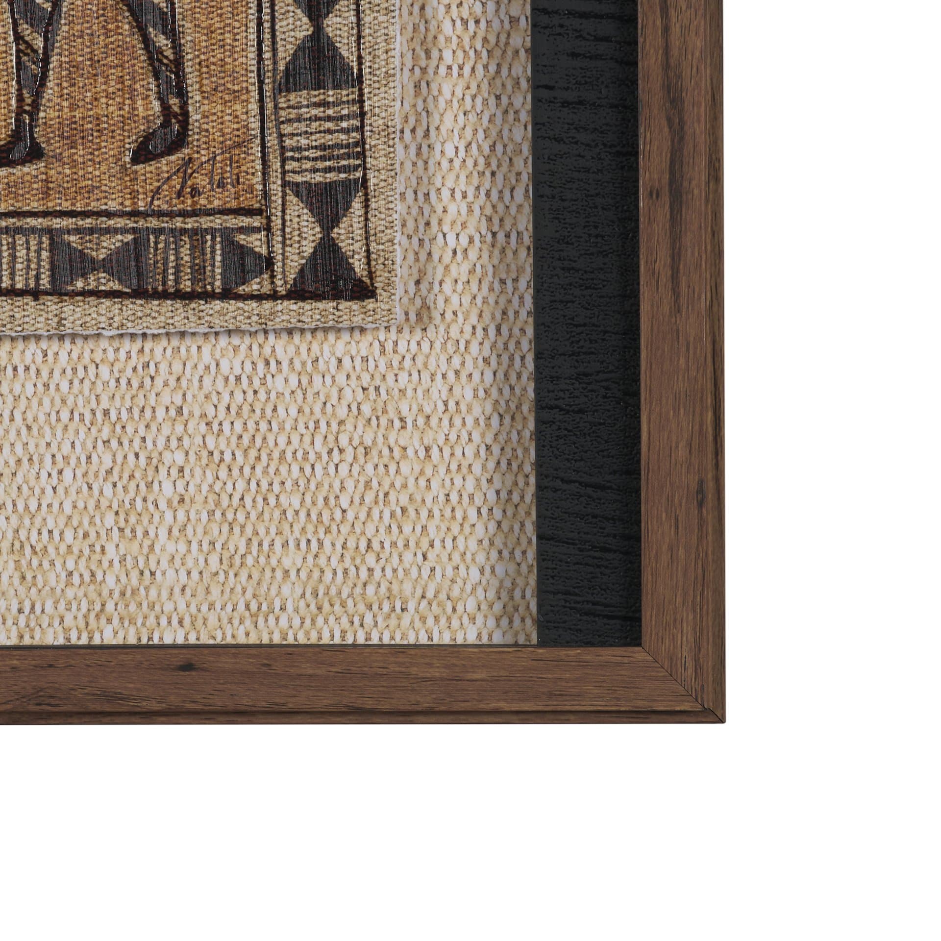 Jungle Harmony by Mercana Studio Hand Embelished Textured Framed Artwork Matted under Glass — product photograph