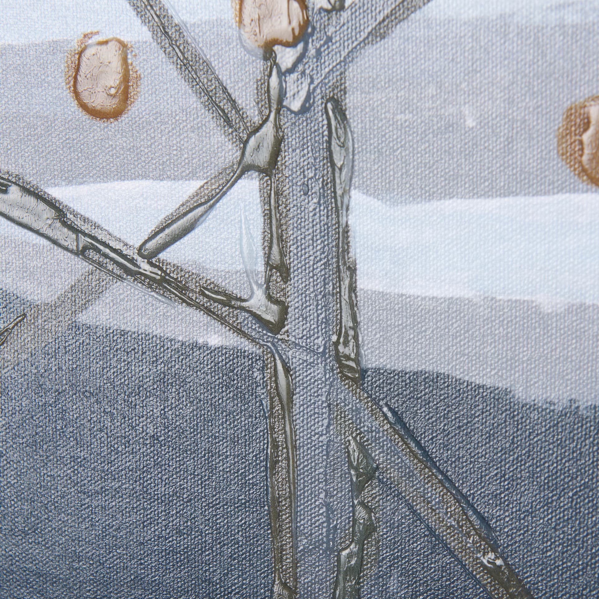 Gray Day by Mercana Studio a Hand Embellished Textured Framed Canvas — product photograph