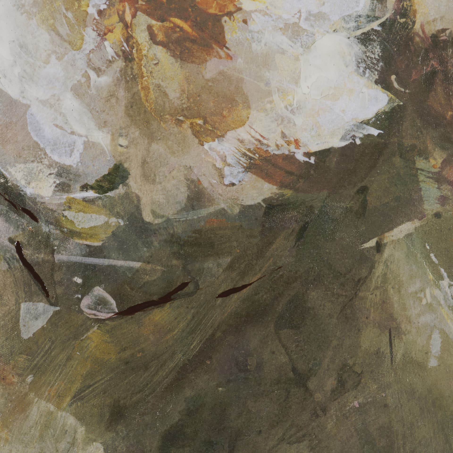 Resilient Bloom by Mercana Studio Hand-Embellished Textured Framed Canvas Artwork — product photograph
