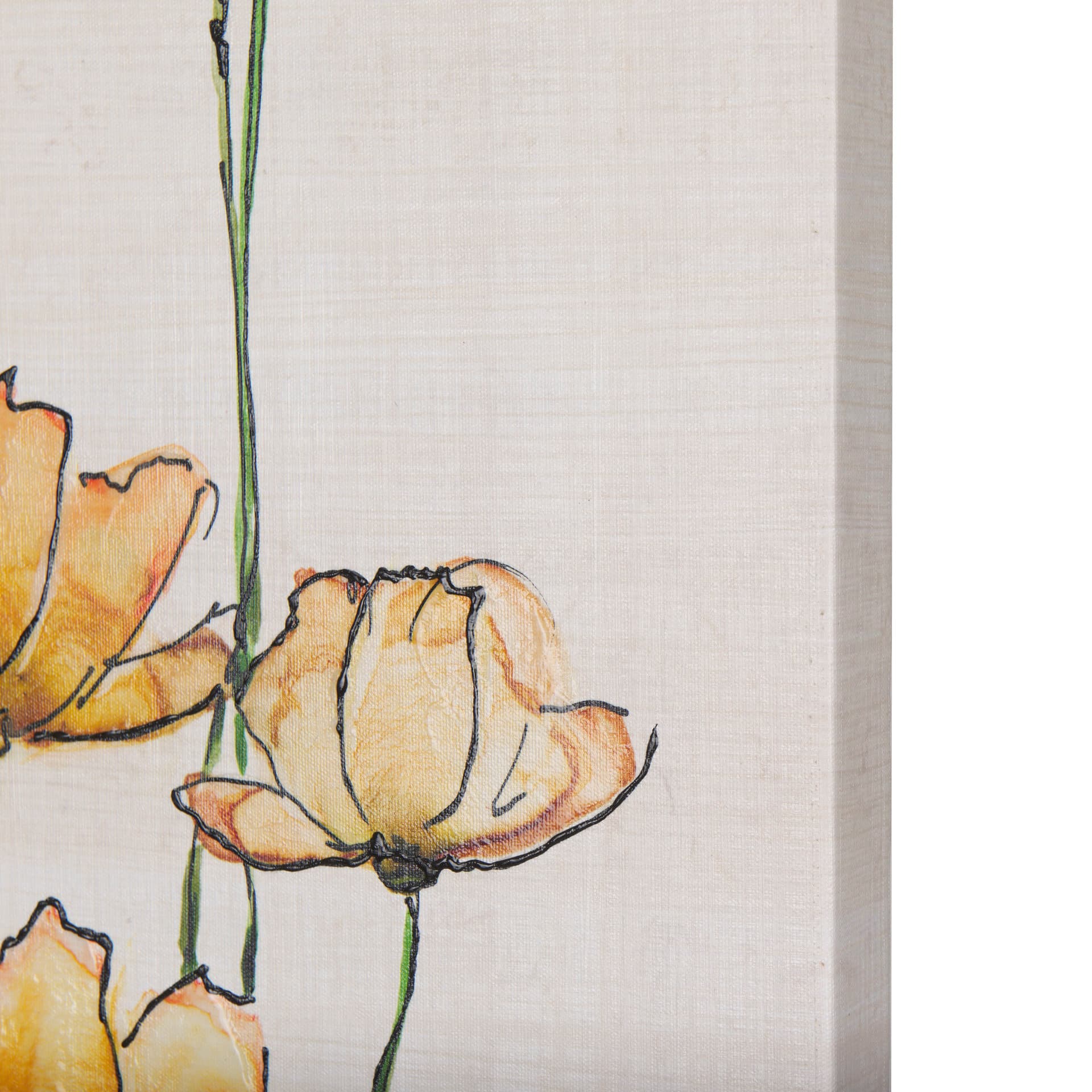 Meadow flowers III by Mercana Studio a Hand Embellished Textured Canvas — product photograph