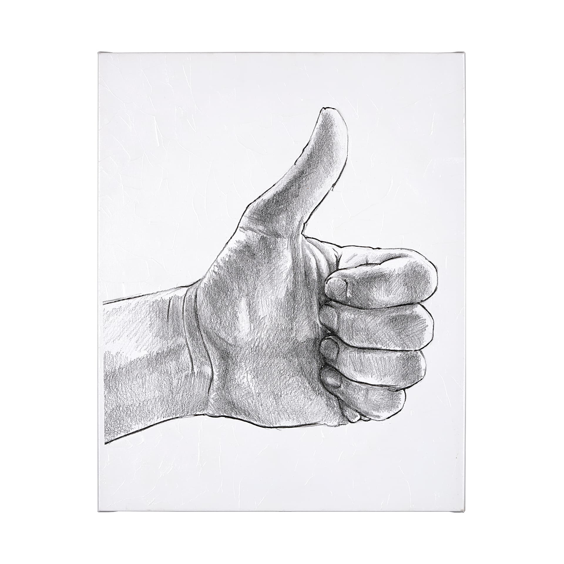Hand Signs I by Jennifer Paxton Parker a Hand Embellished Textured Canvas — product photograph