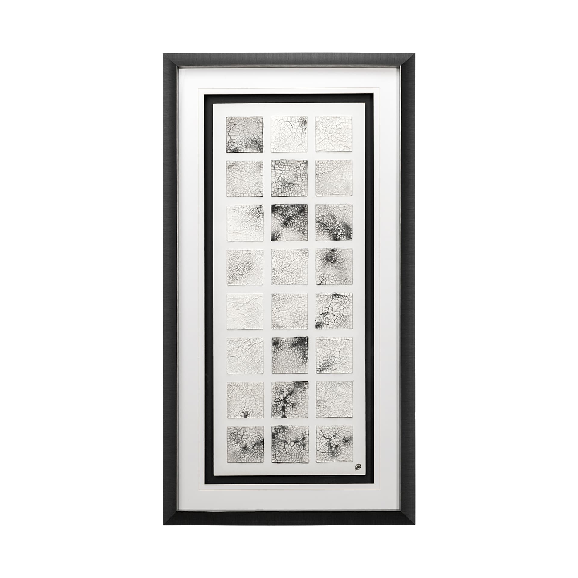 Cracking Blocks by Studio M a handmade Original Framed Artwork under Glass — product photograph