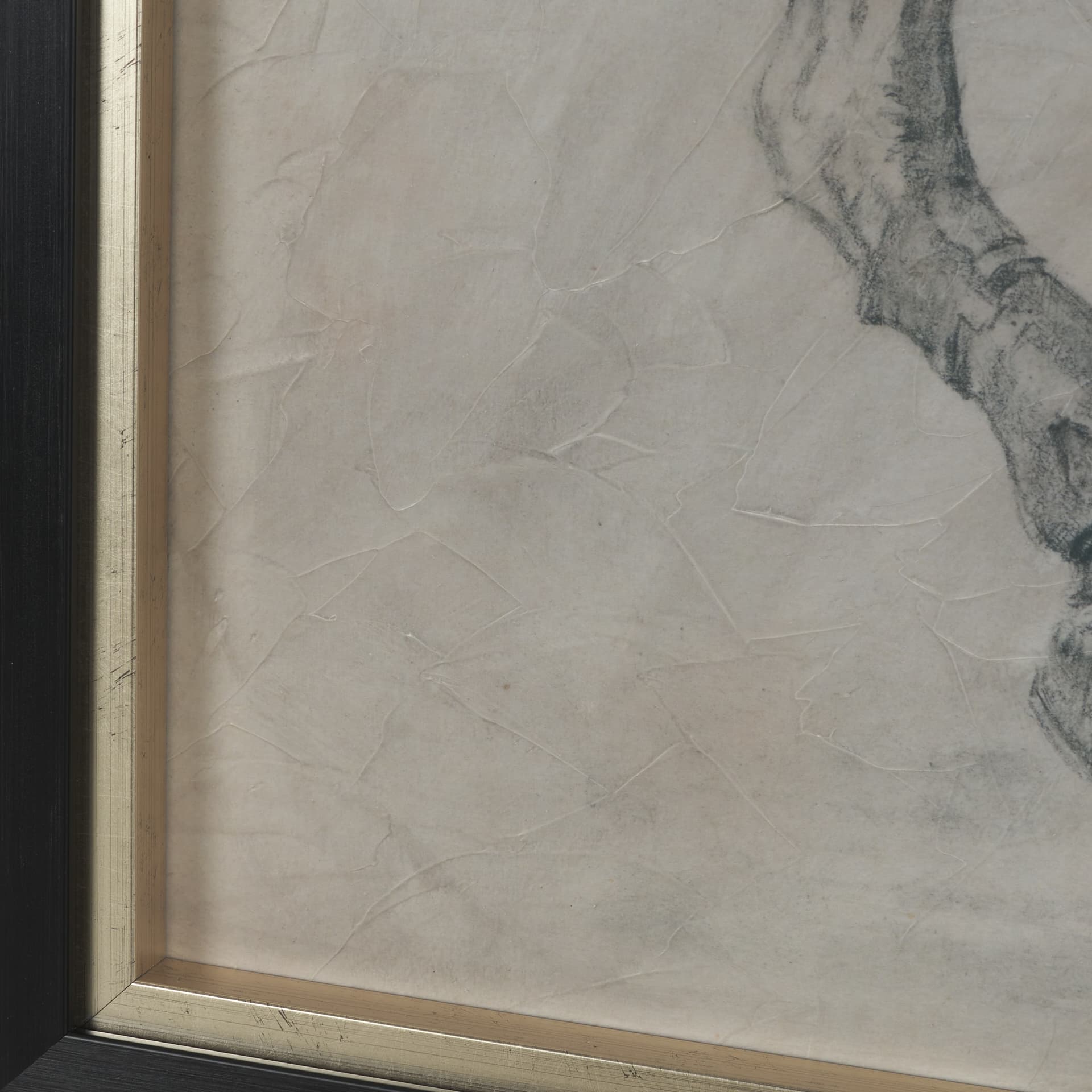 Polo Player II by Mercana Studio a Hand Embellished Textured Framed Art Print Matted under Glass — product photograph