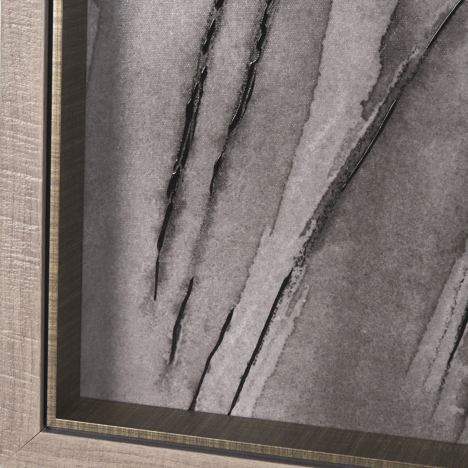 Wildflowers I Charcoal by Mercana Studio a Hand Embellished Textured Framed Art Print — product photograph
