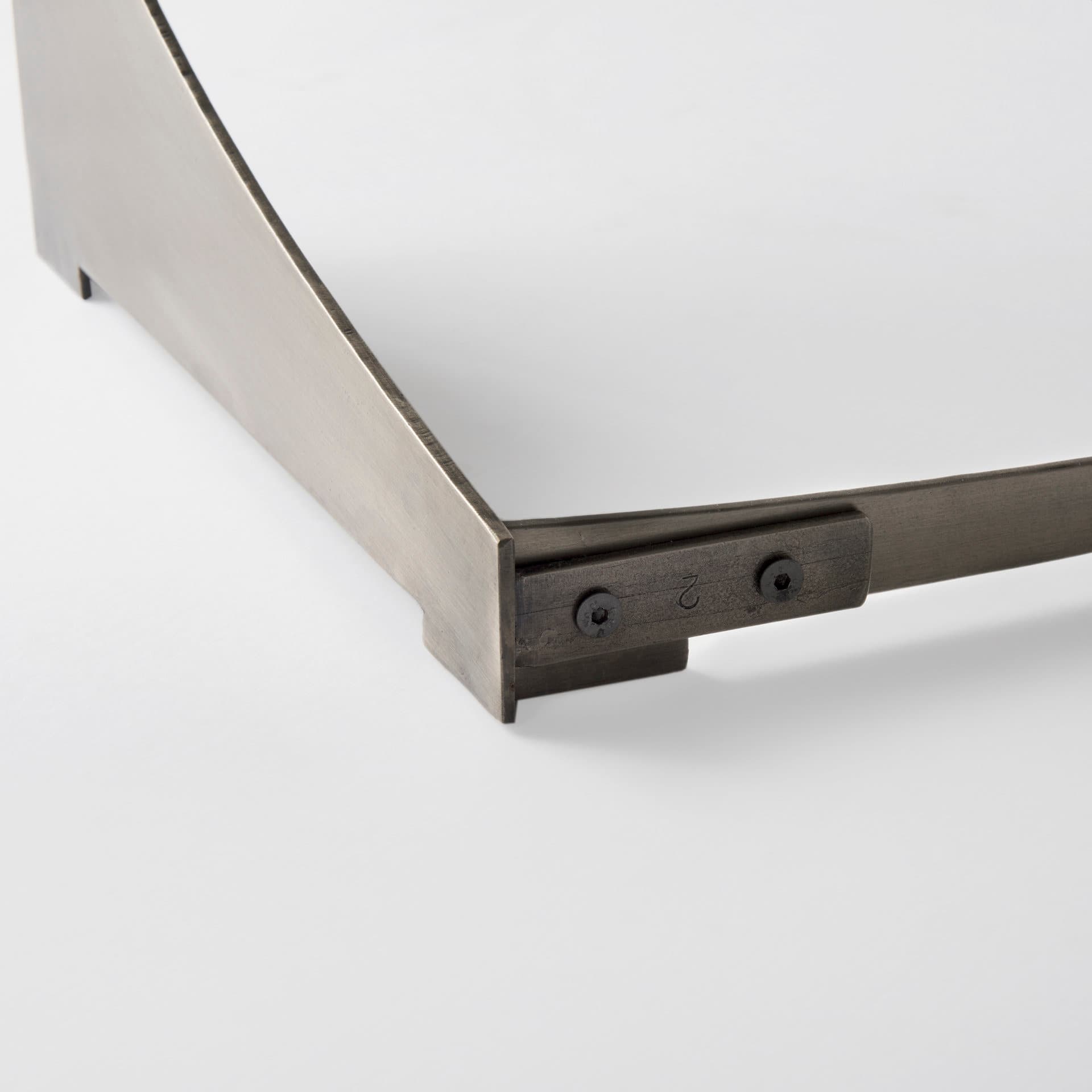 Reinhold III Black Marble Top Iron Coffee Table — product photograph