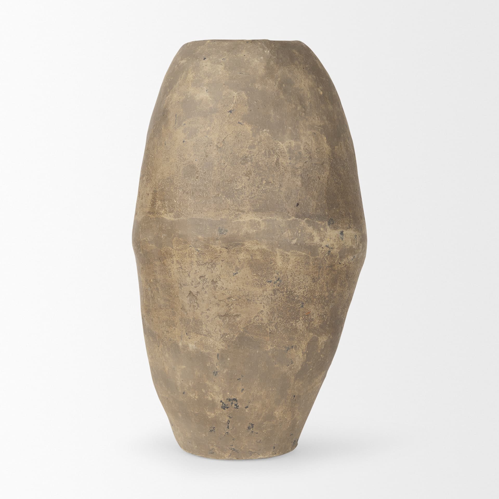 Rundal Large Gray Paper Mache Vase — product photograph