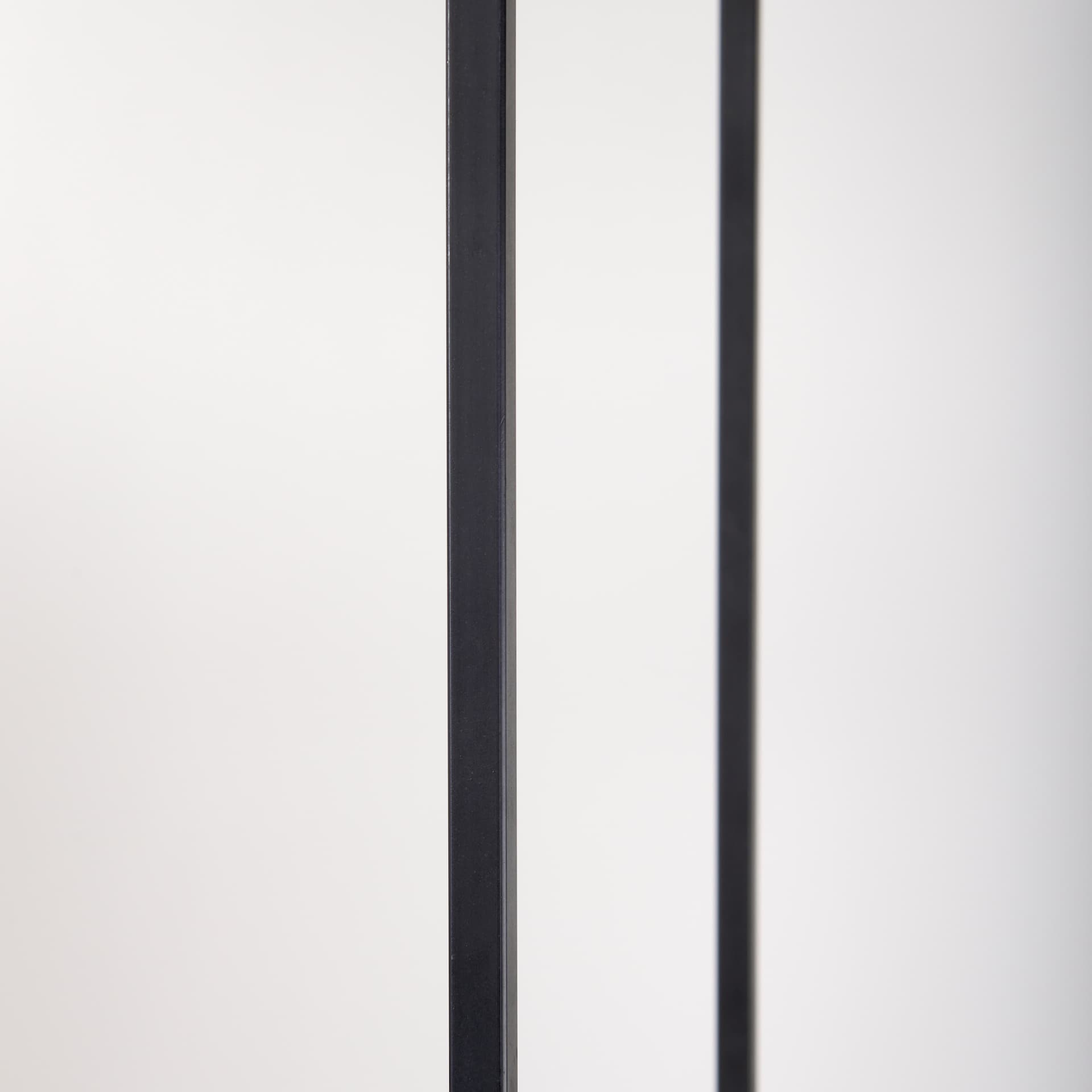 Morris 47.0L x 15.0W x 75.0H Light Brown Wood w/ Black Metal Frame 6-Tier Shelving Unit — product photograph