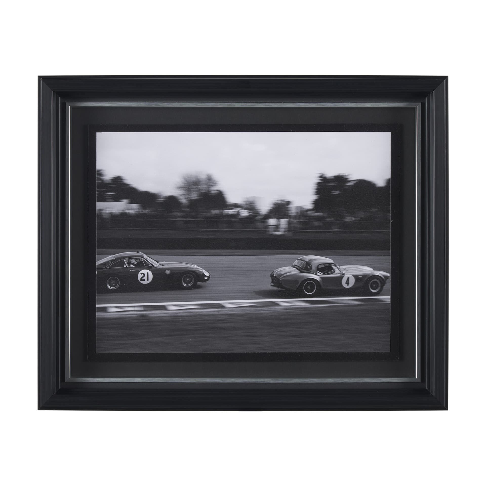 Hot on the Tail by Ben Wood a Hand Embellished Framed Photo Art Print Matted under Glass — product photograph