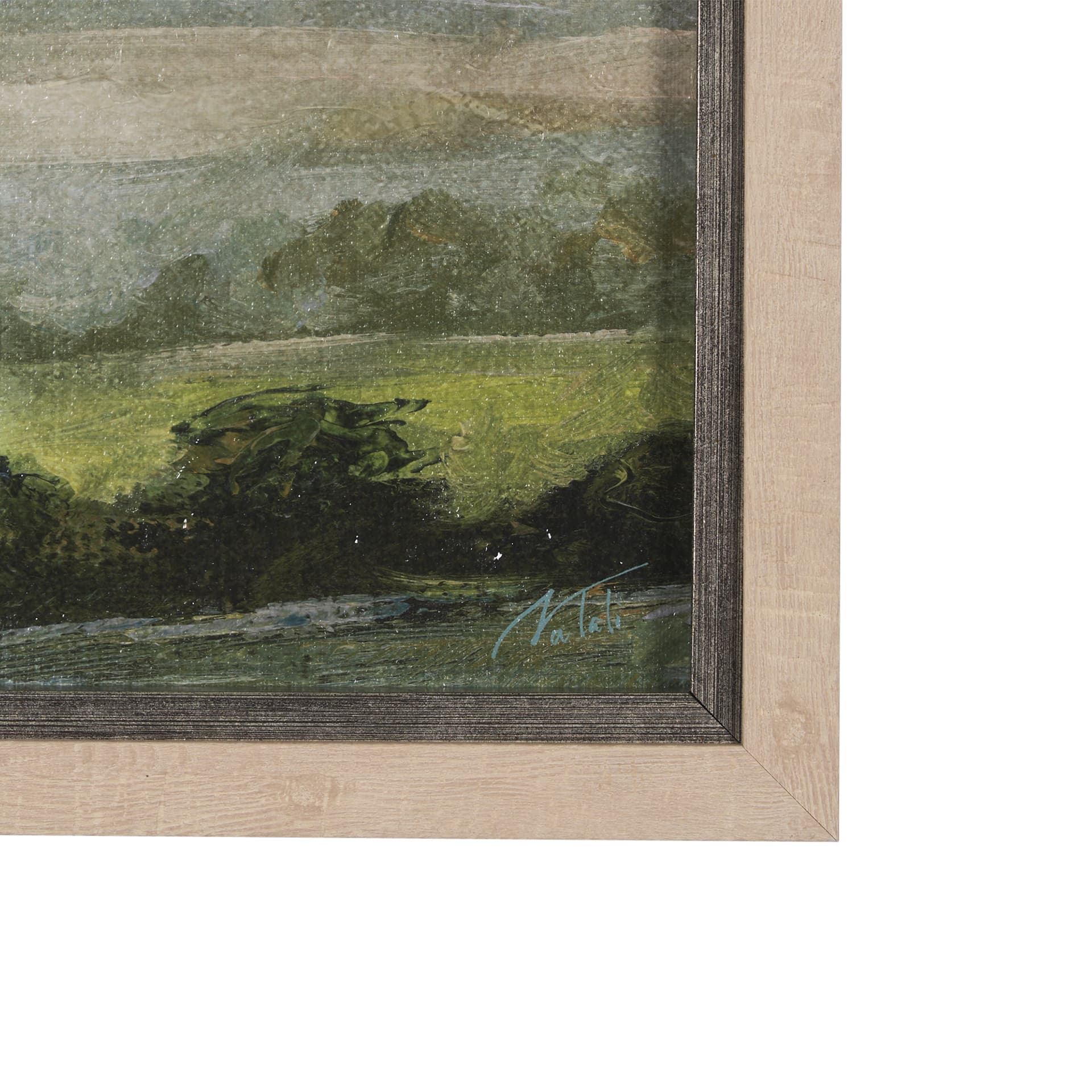 Soft Shadows II by Mercana Studio a Hand Embellished Textured Framed Art Print — product photograph