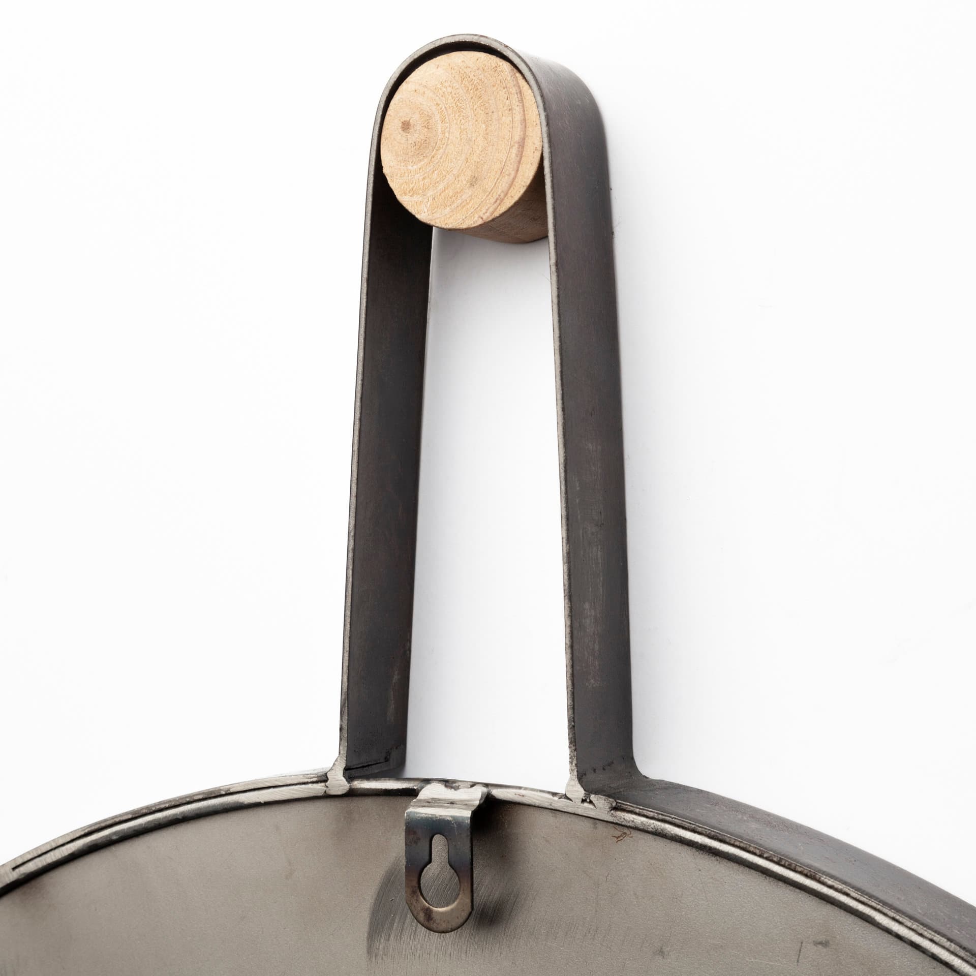 Collie 20x26 Round Black Metal Frame Mirror — product photograph
