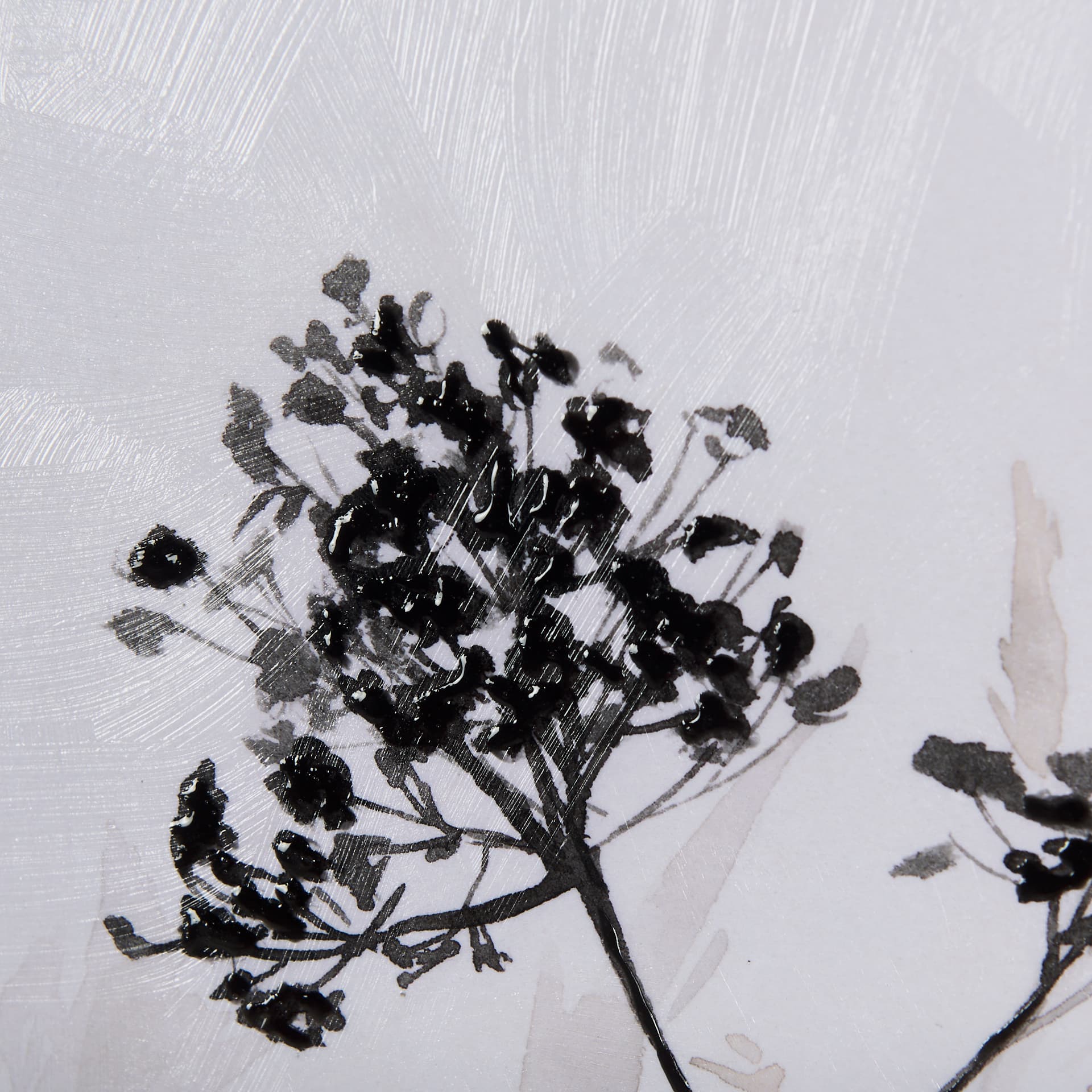Meadow L by Mercana Studio a Hand Embellished Textured Framed Art Print Matted under Glass — product photograph