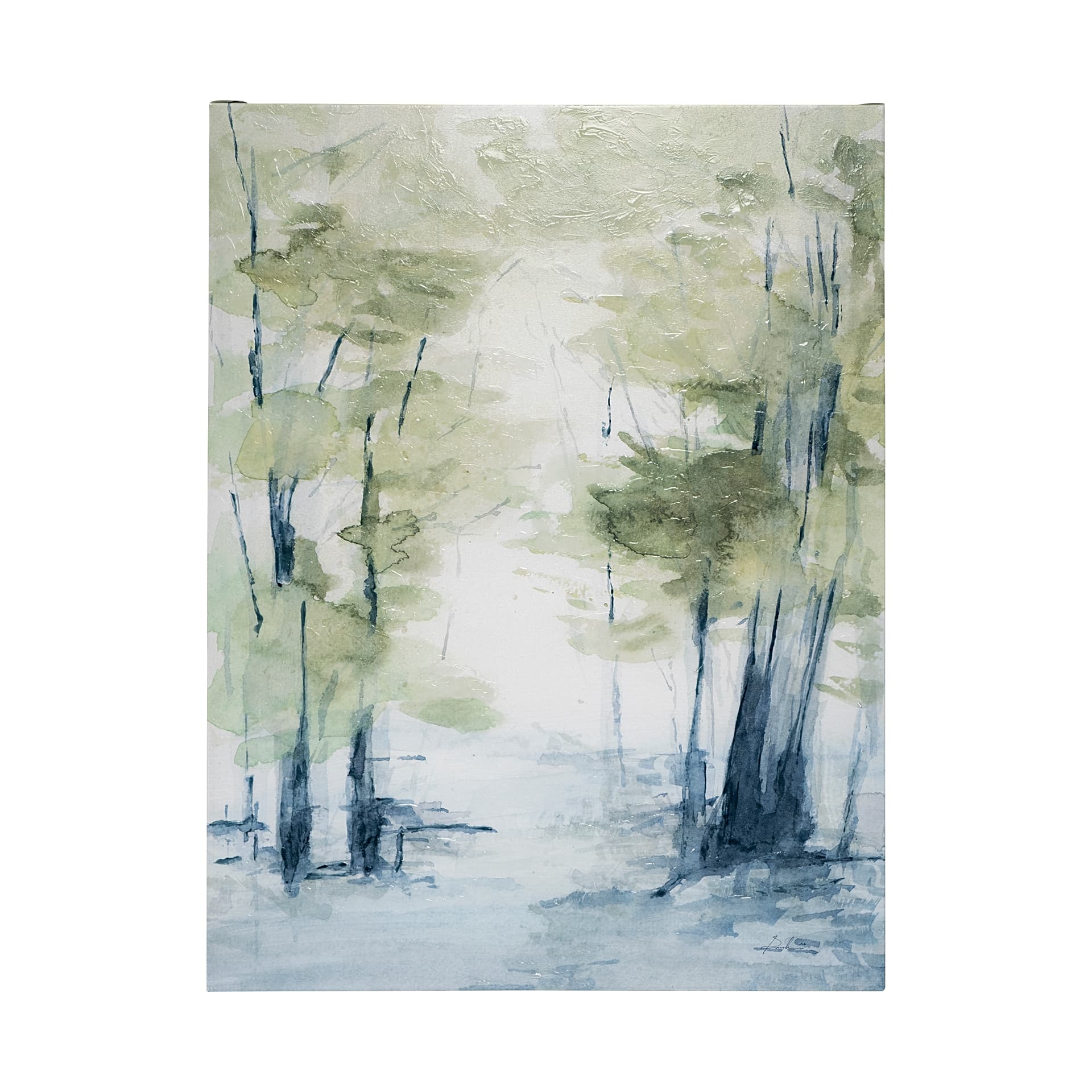 Forest Dew I by Melody Ducharme a Hand Embellished Textured Canvas — product photograph