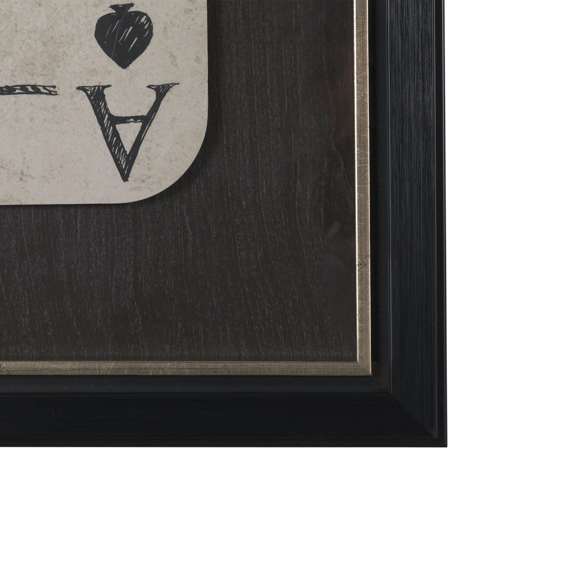 Aces Wild I by Mercana Studio Textured Framed Artwork Matted under Glass — product photograph